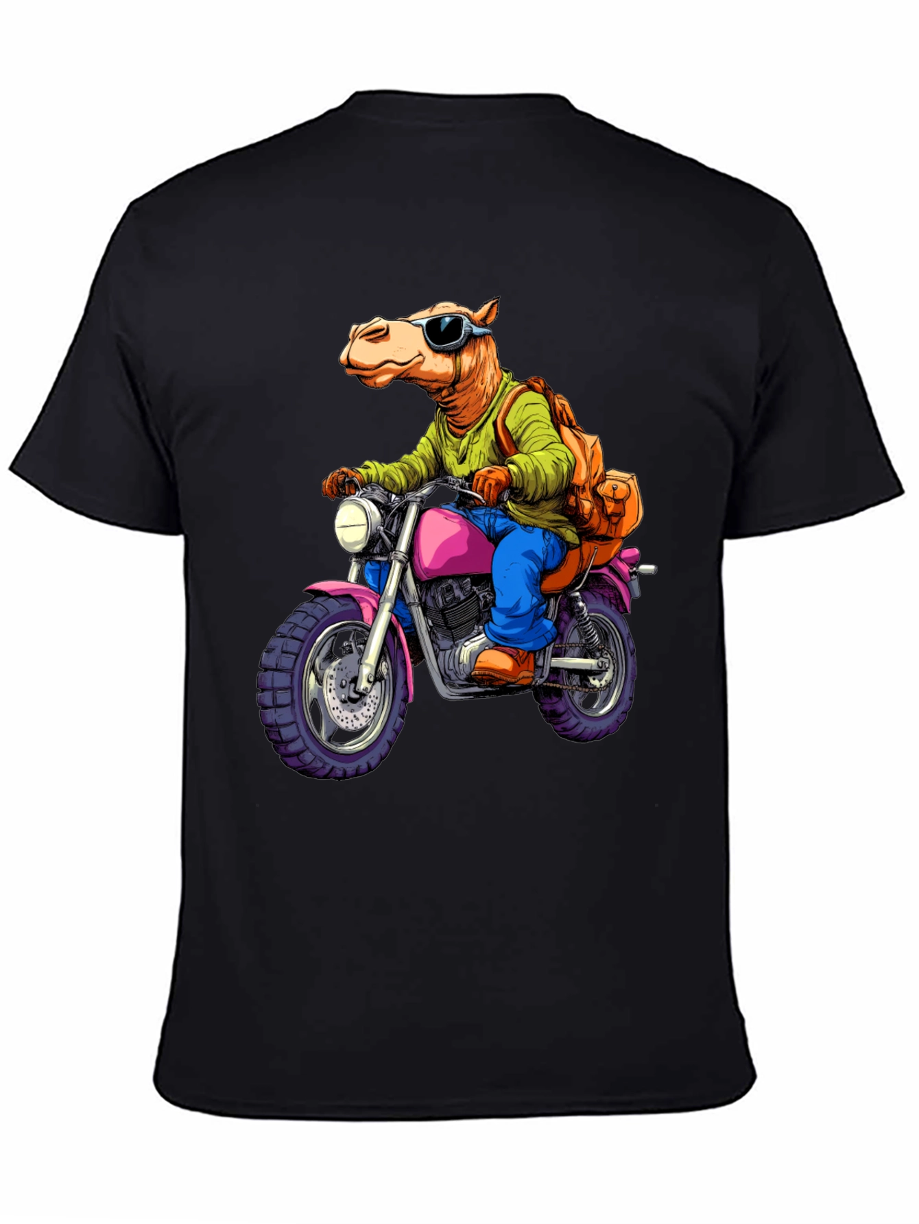 Camel on Motorcycle T-Shirt