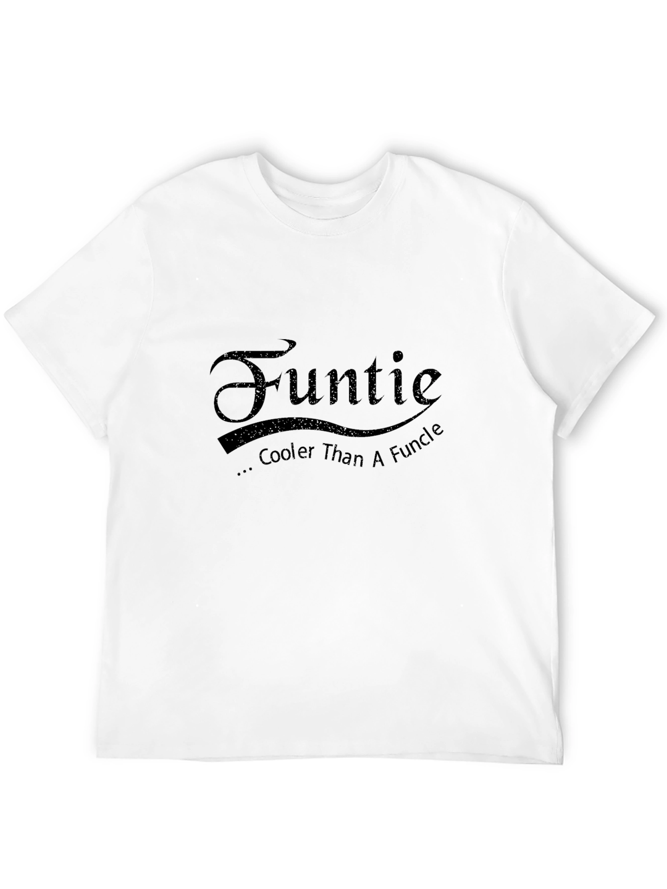 Funtie Cooler Than A Funcle - Black T-Shirt