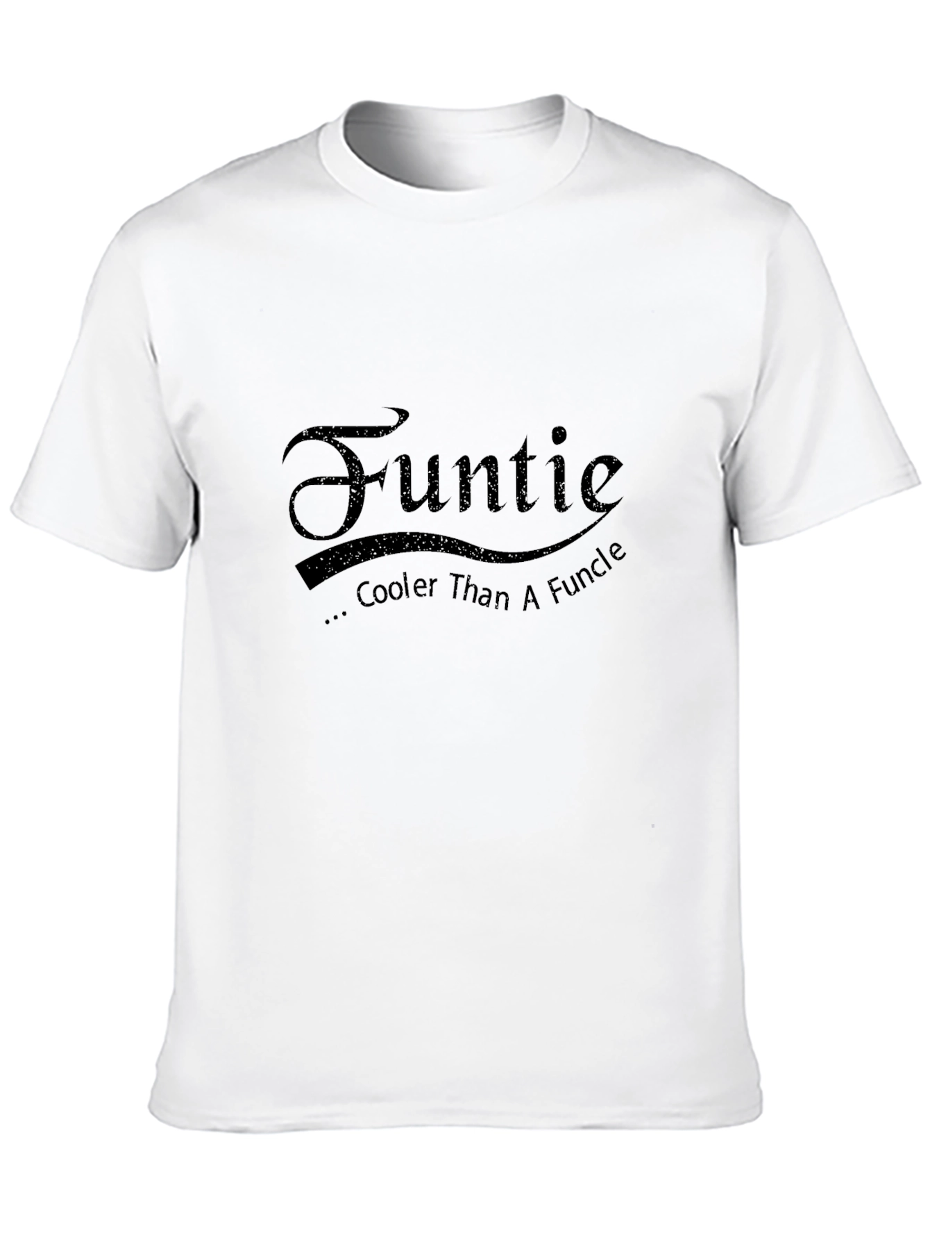 Funtie Cooler Than A Funcle - Black T-Shirt