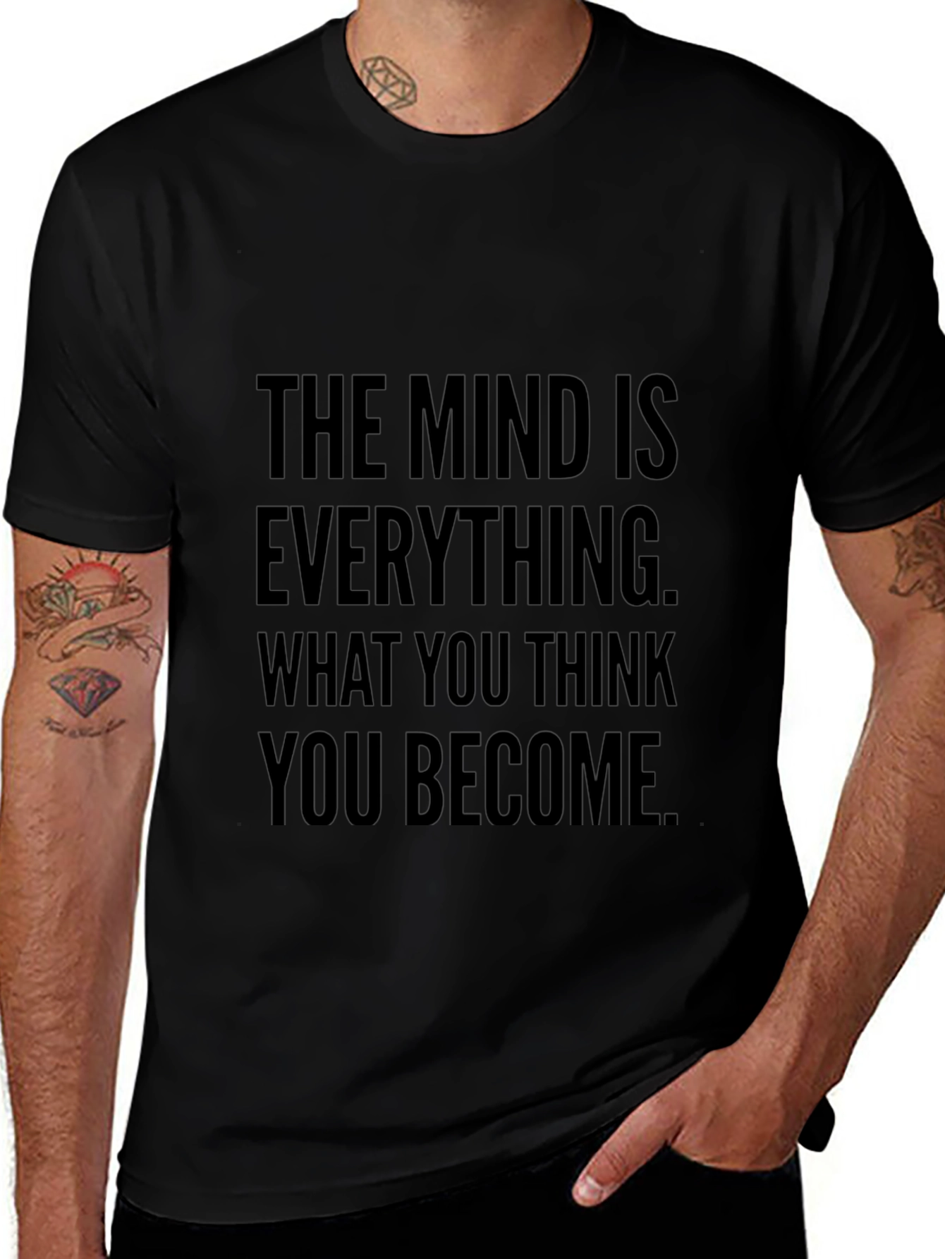 Mind is Everything Black Graphic Tee