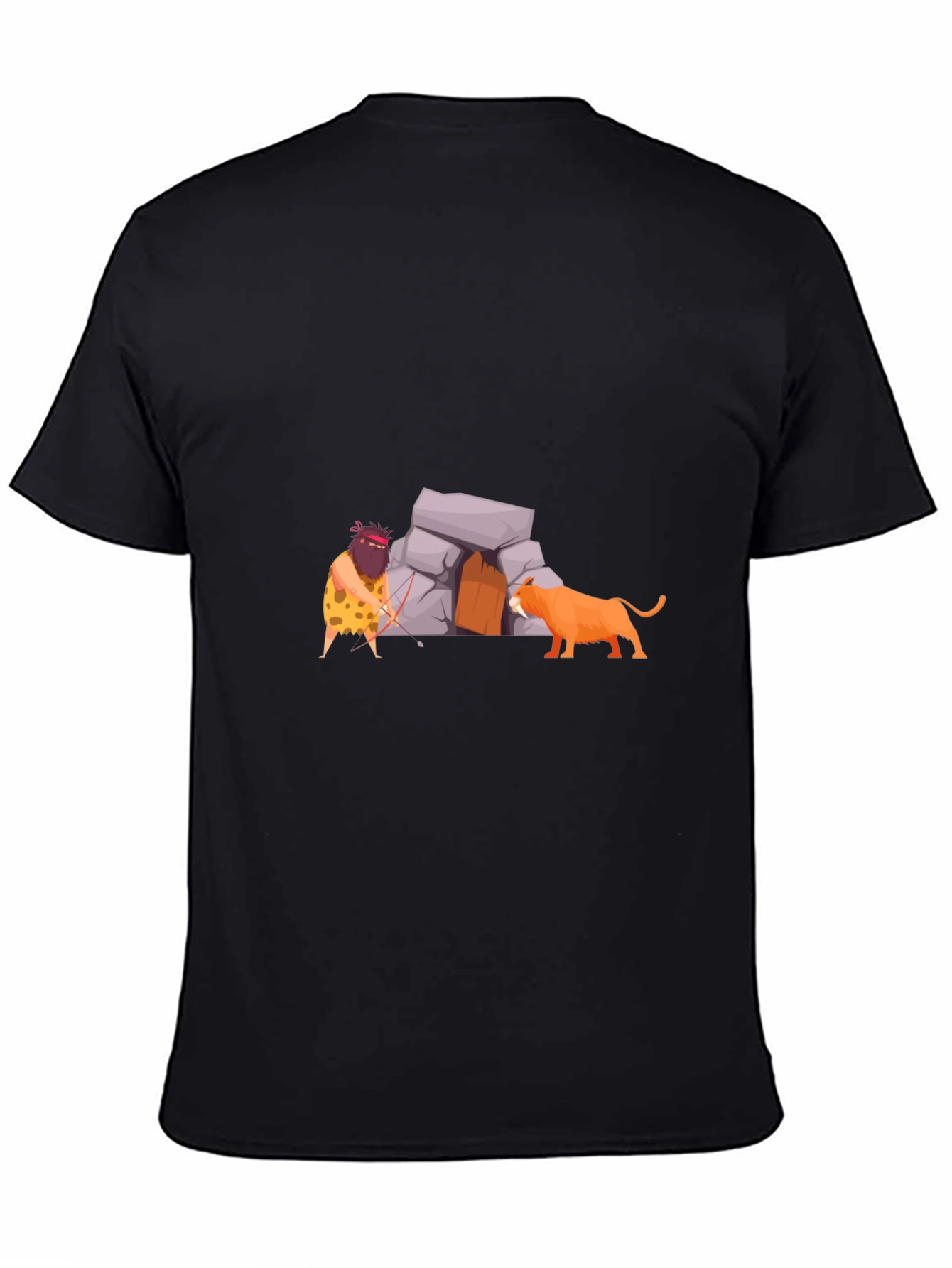 Caveman Graphic T-Shirt - Black