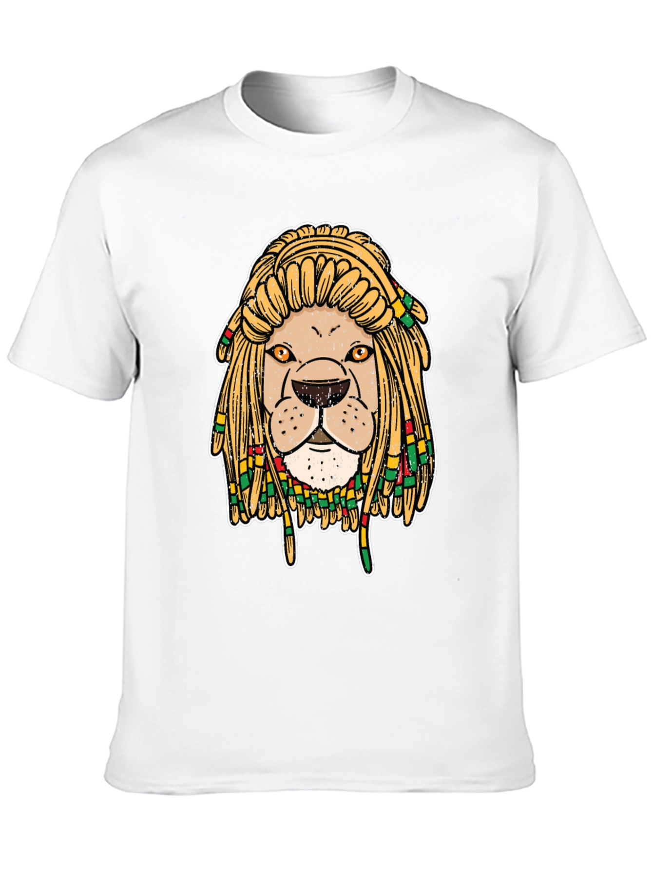 Rasta Lion Graphic Tee - Cool & Unique Design