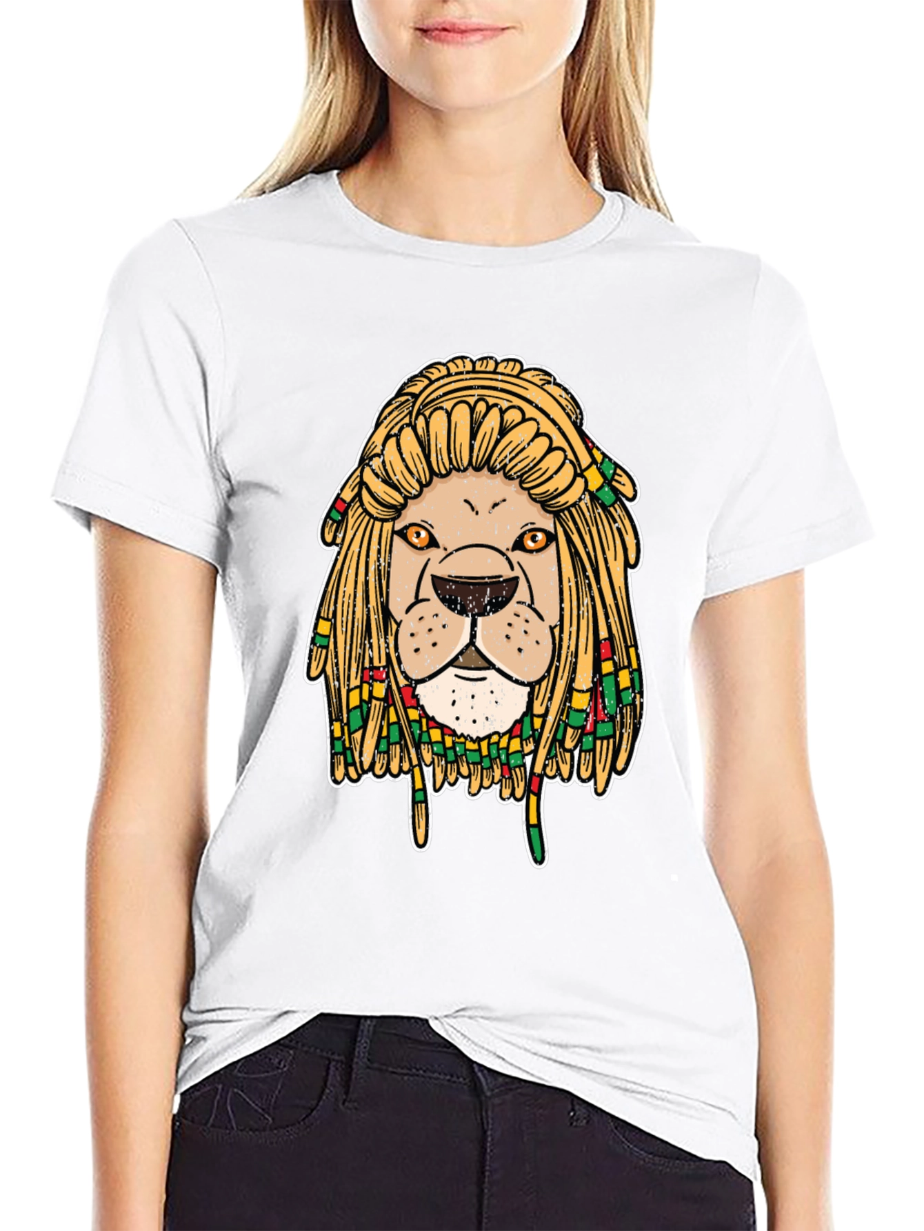 Rasta Lion Graphic Tee - Cool & Unique Design