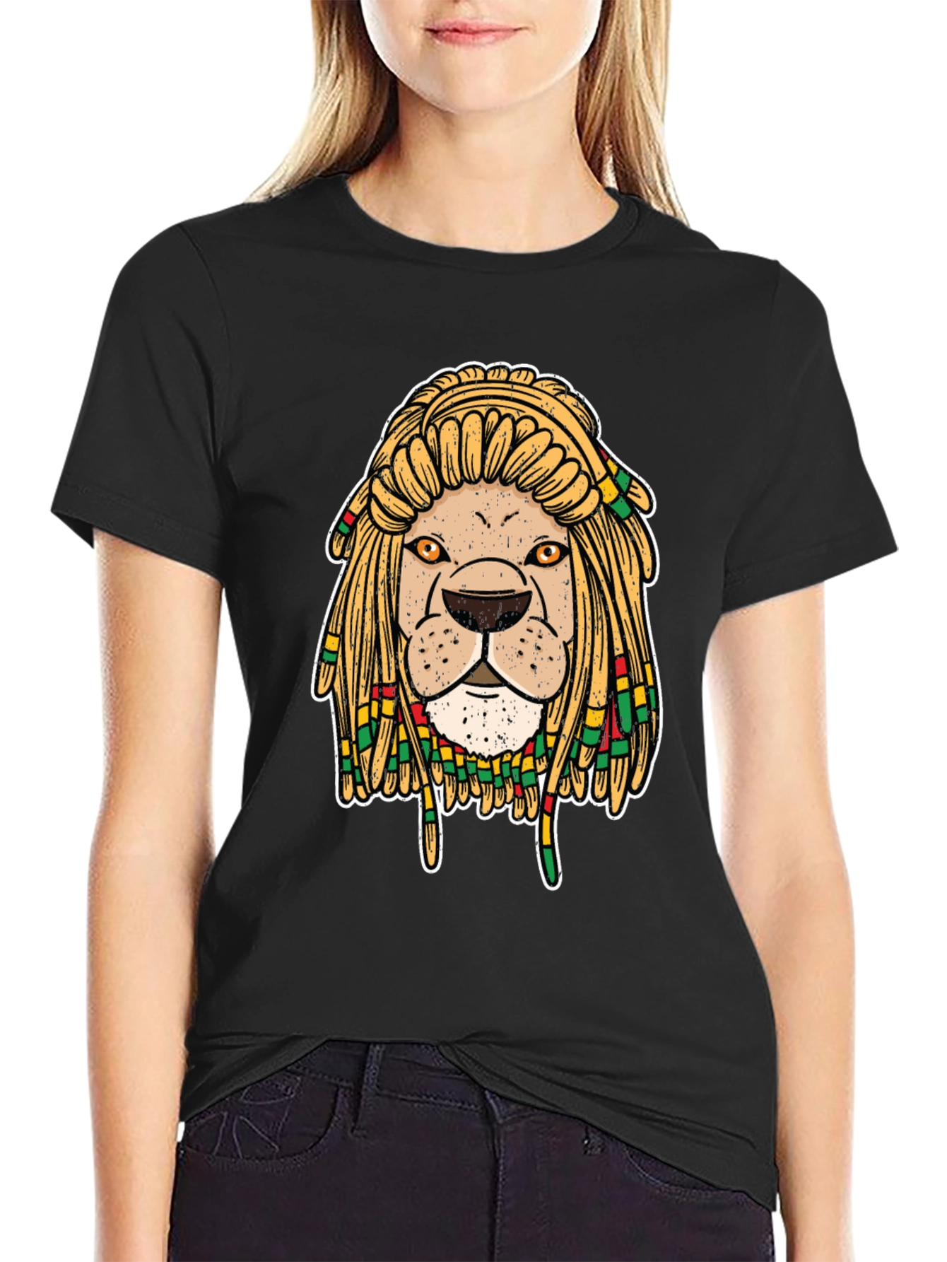 Rasta Lion Graphic Tee - Cool & Unique Design