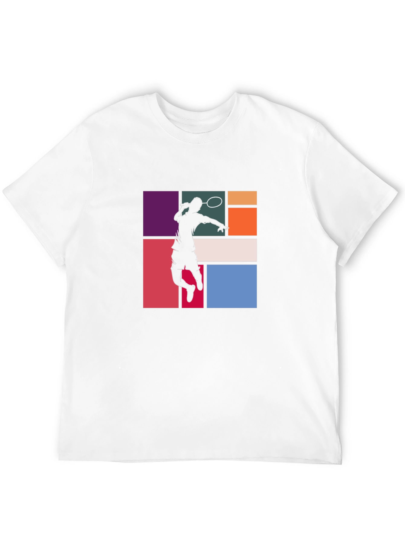 Badminton Player Graphic Tee - Black