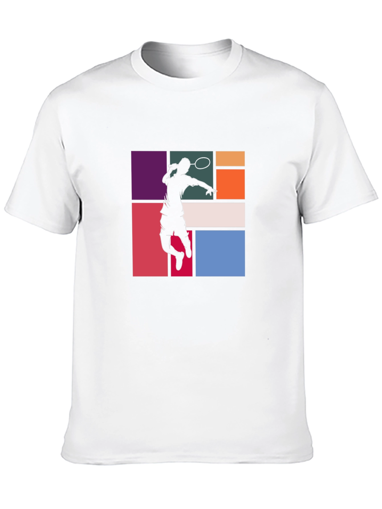 Badminton Player Graphic Tee - Black