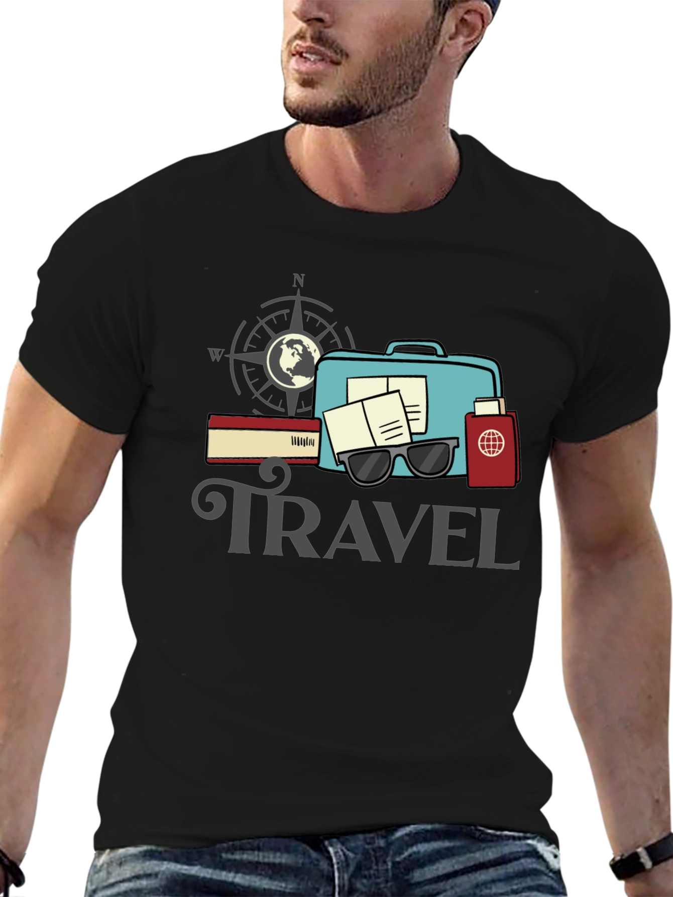 Travel Graphic Tee - Adventure Awaits!