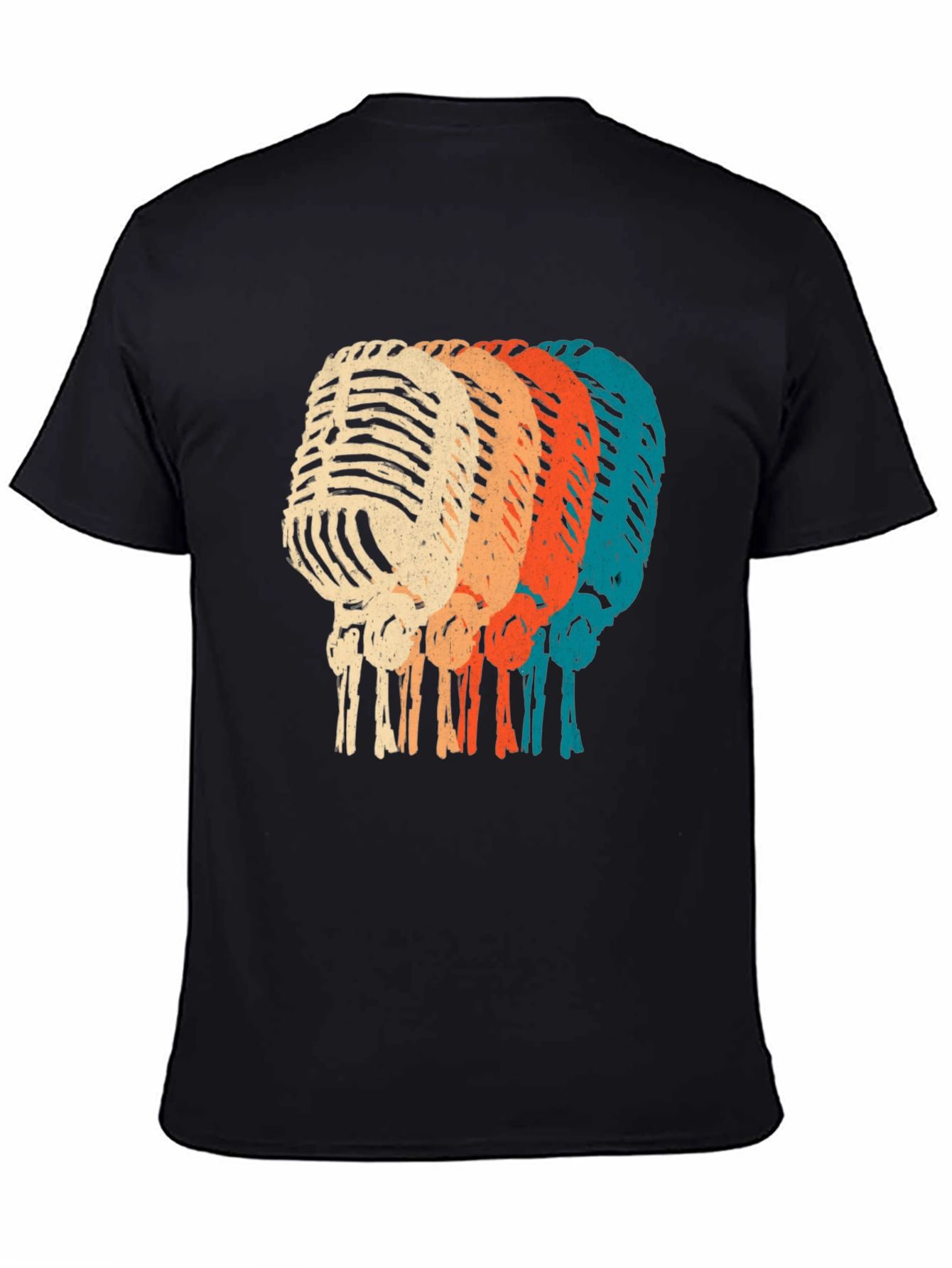Retro Microphone Graphic T-Shirt