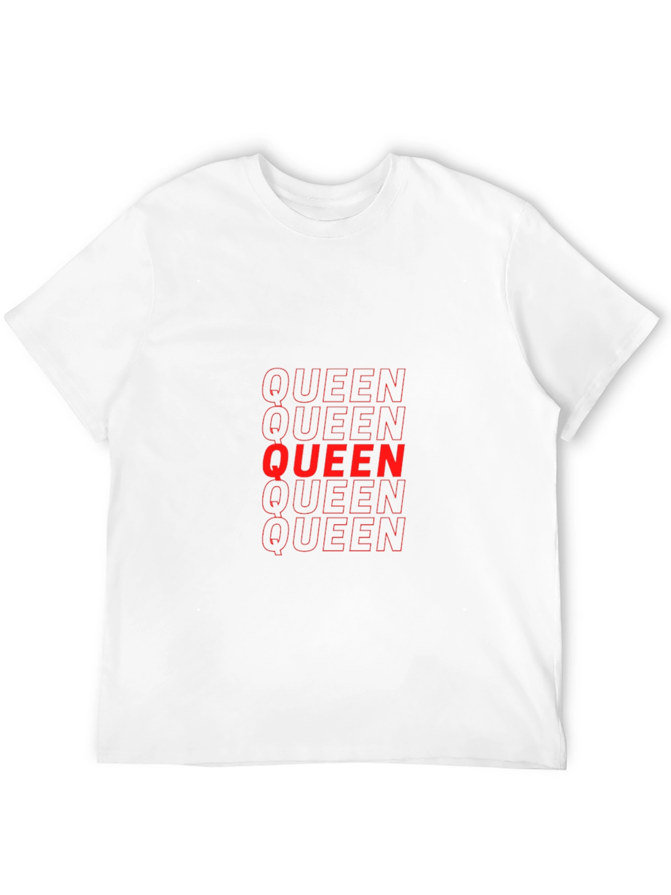 Queen Stacked Graphic T-Shirt - Black