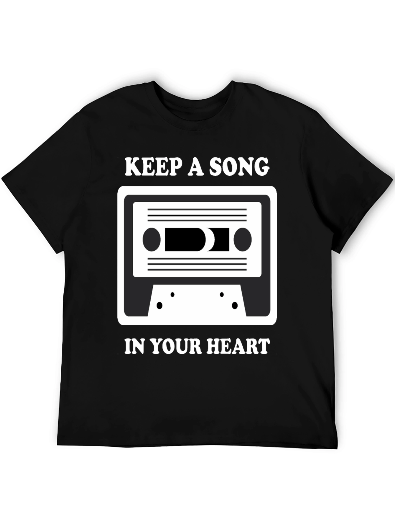 Keep A Song T-Shirt: Music Lover Tee