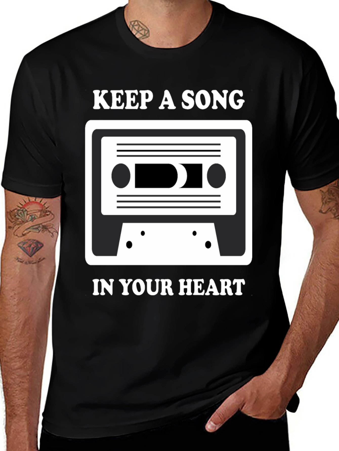 Keep A Song T-Shirt: Music Lover Tee