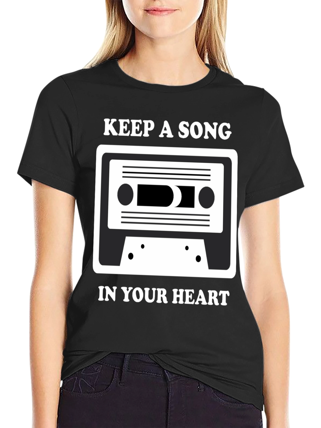 Keep A Song T-Shirt: Music Lover Tee
