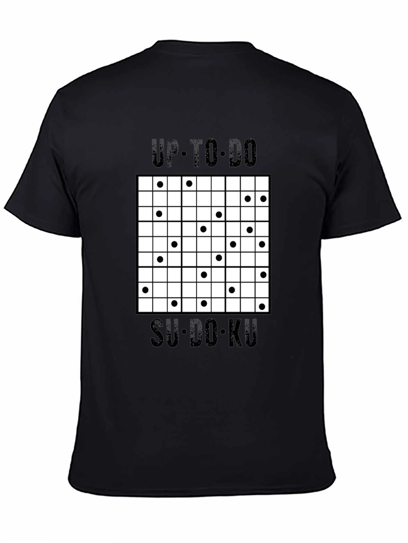 Up-to-Do Su-Do-Ku Black T-Shirt
