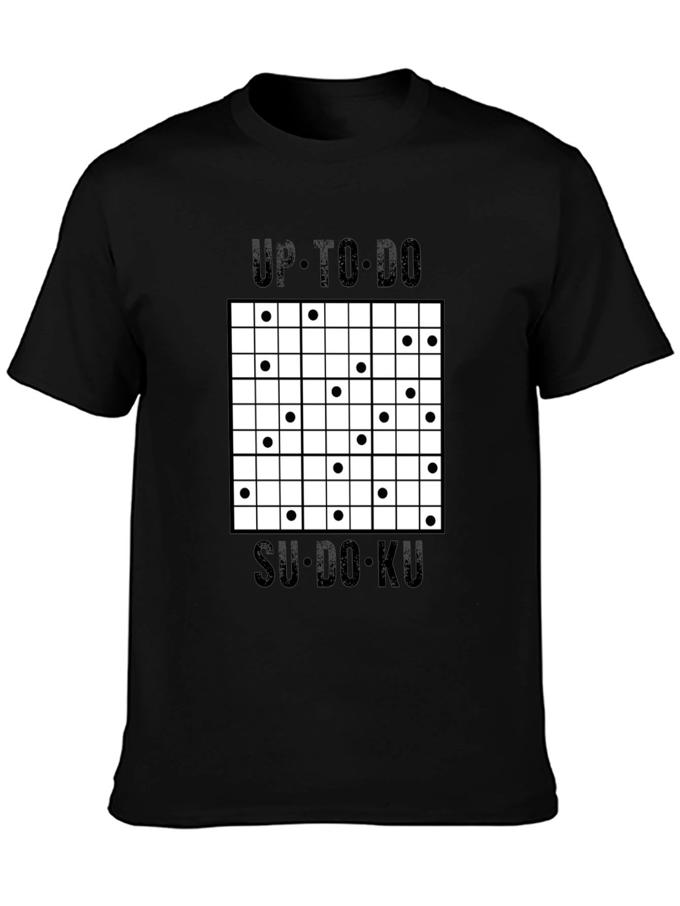 Up-to-Do Su-Do-Ku Black T-Shirt