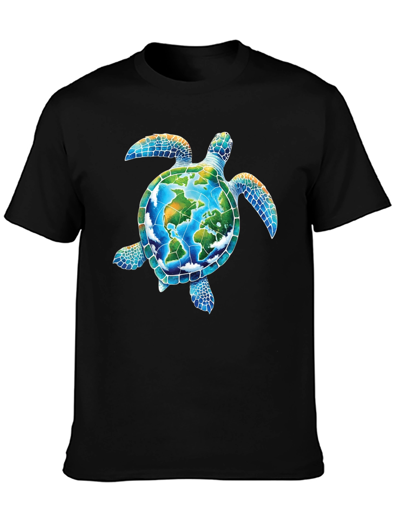 Earth Turtle Graphic Tee - Save the Planet T-Shirt