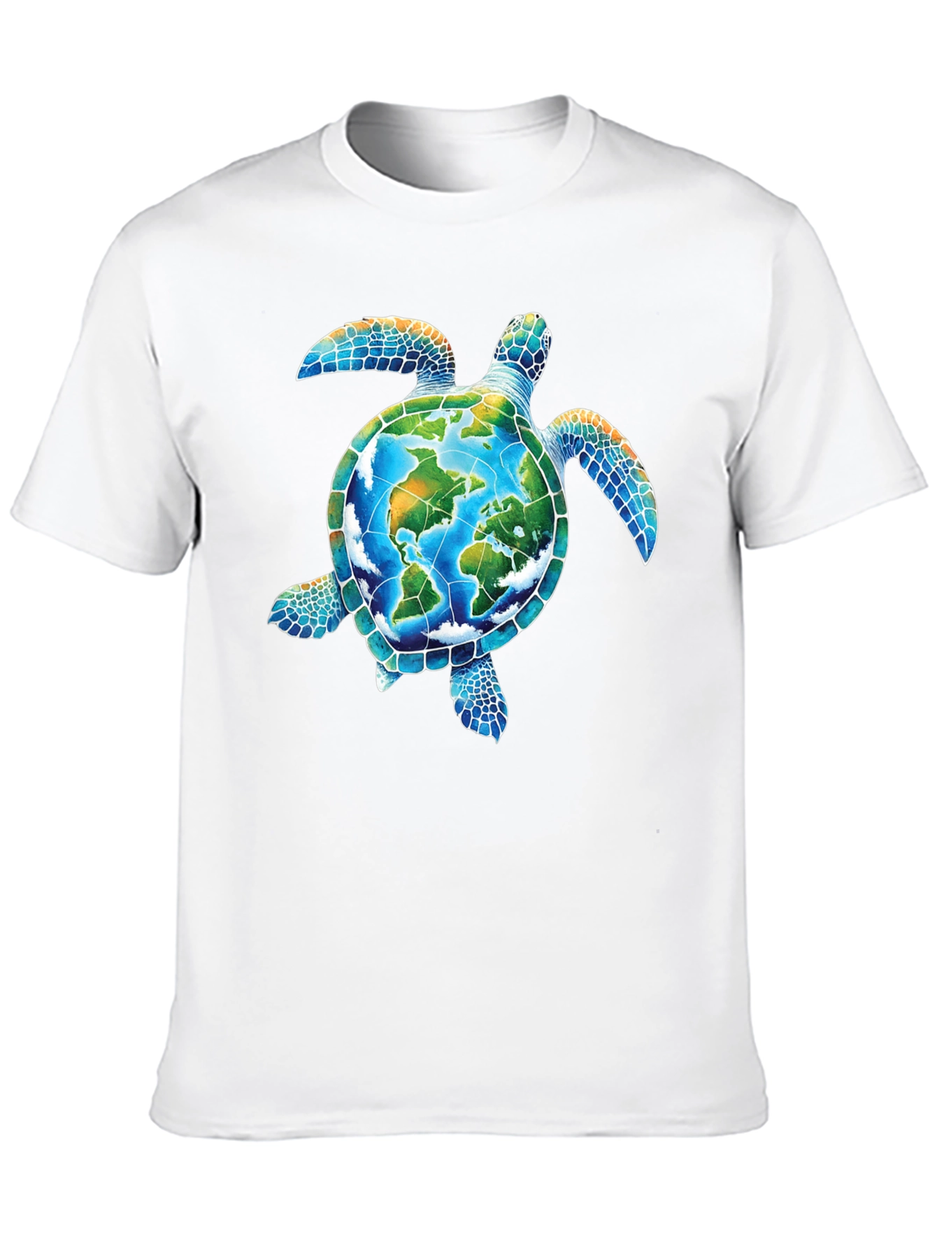 Earth Turtle Graphic Tee - Save the Planet T-Shirt