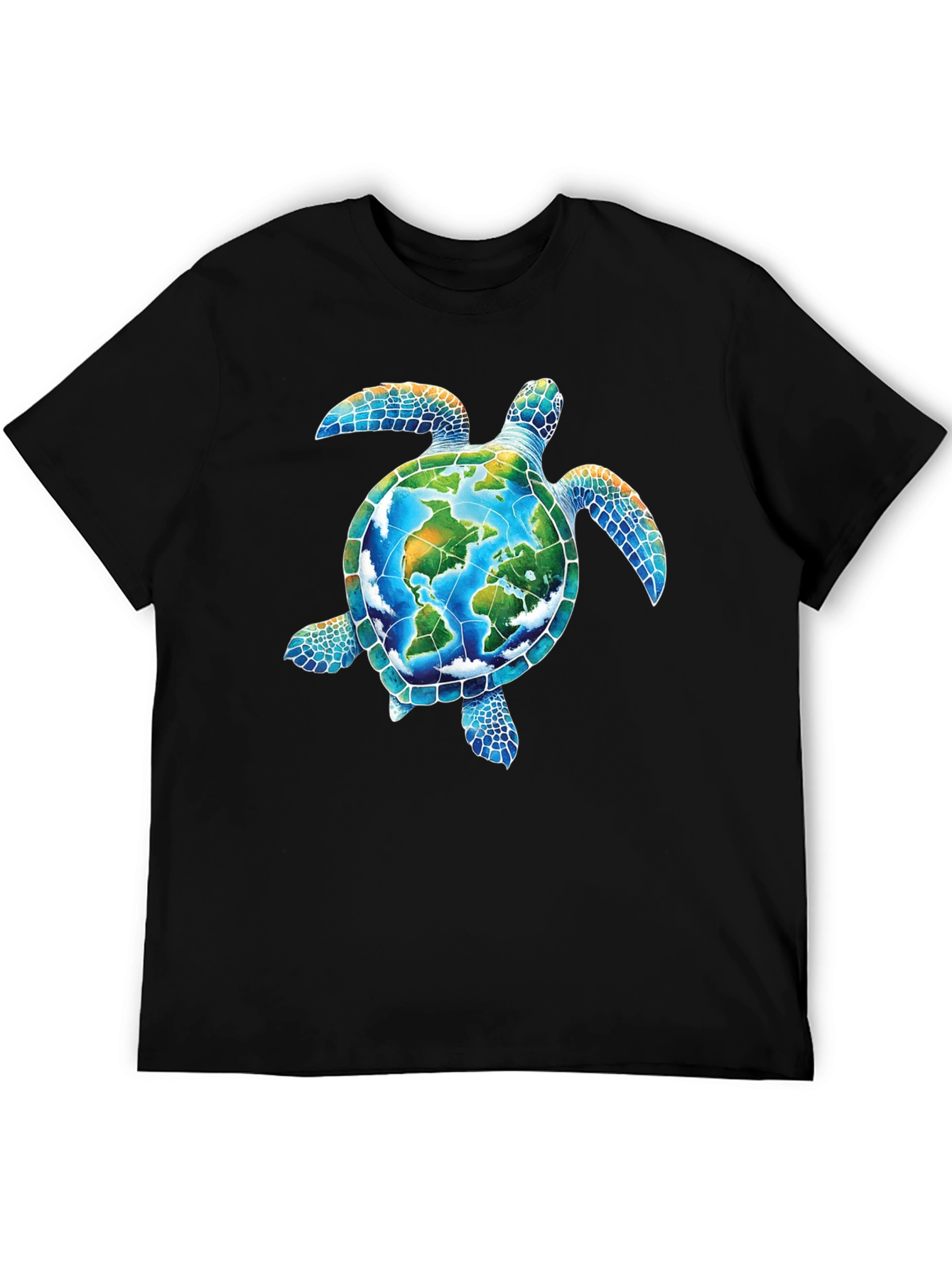 Earth Turtle Graphic Tee - Save the Planet T-Shirt