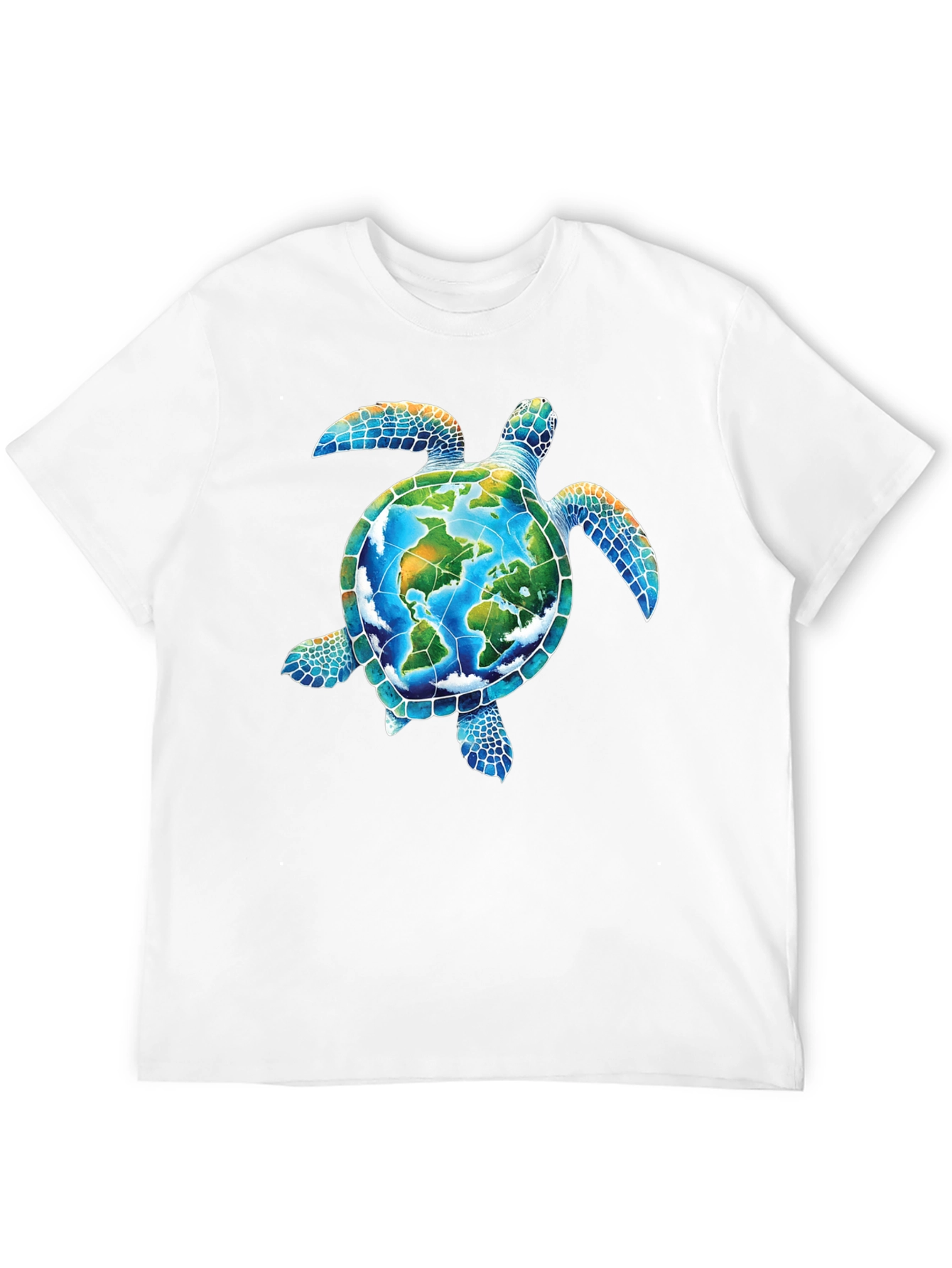 Earth Turtle Graphic Tee - Save the Planet T-Shirt