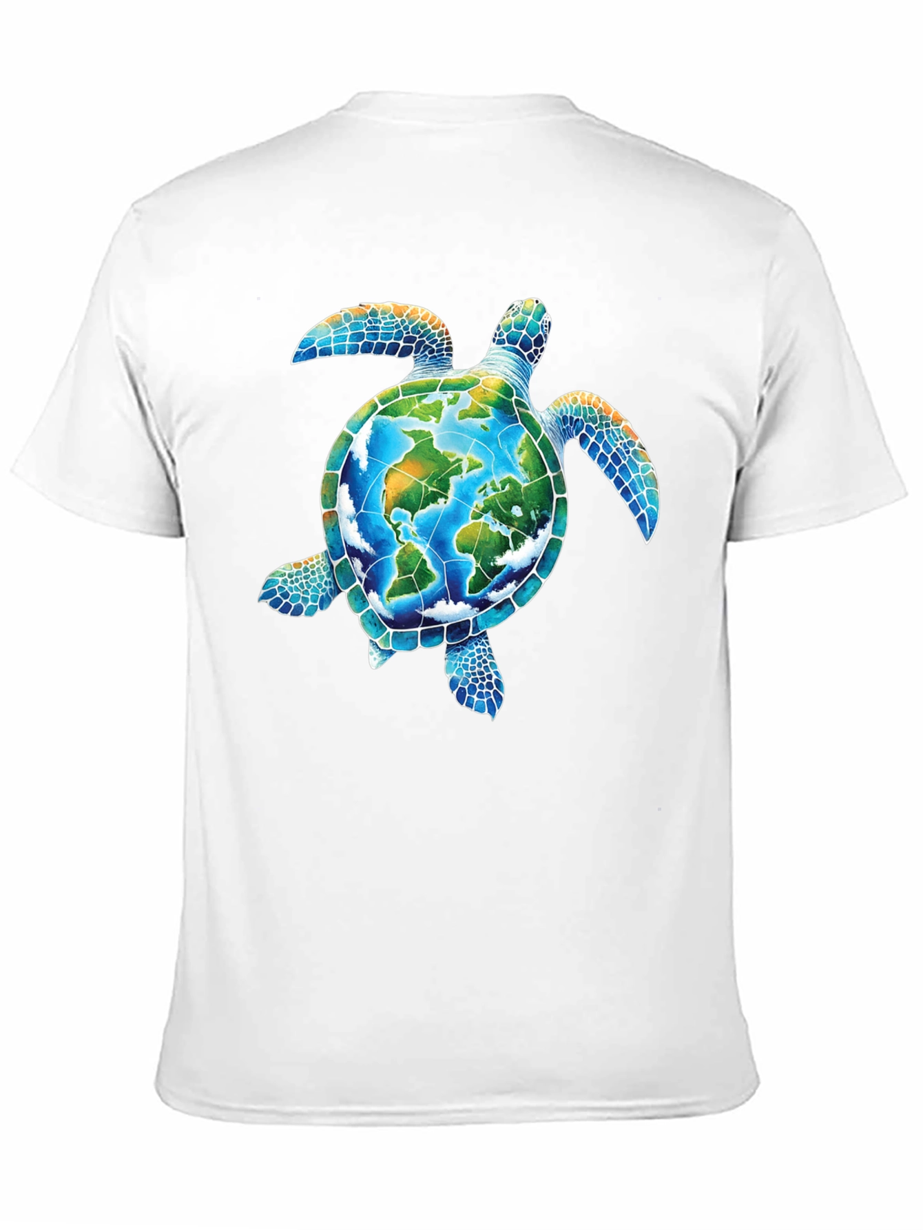 Earth Turtle Graphic Tee - Save the Planet T-Shirt