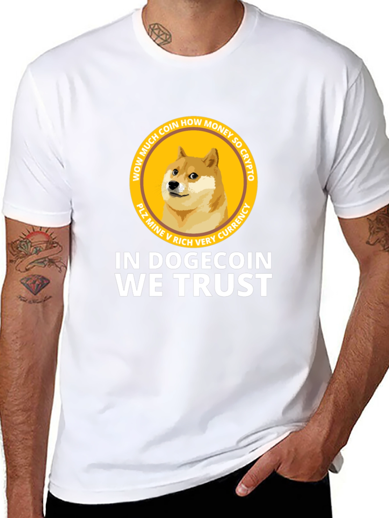Dogecoin Crypto T-Shirt - In Dogecoin We Trust