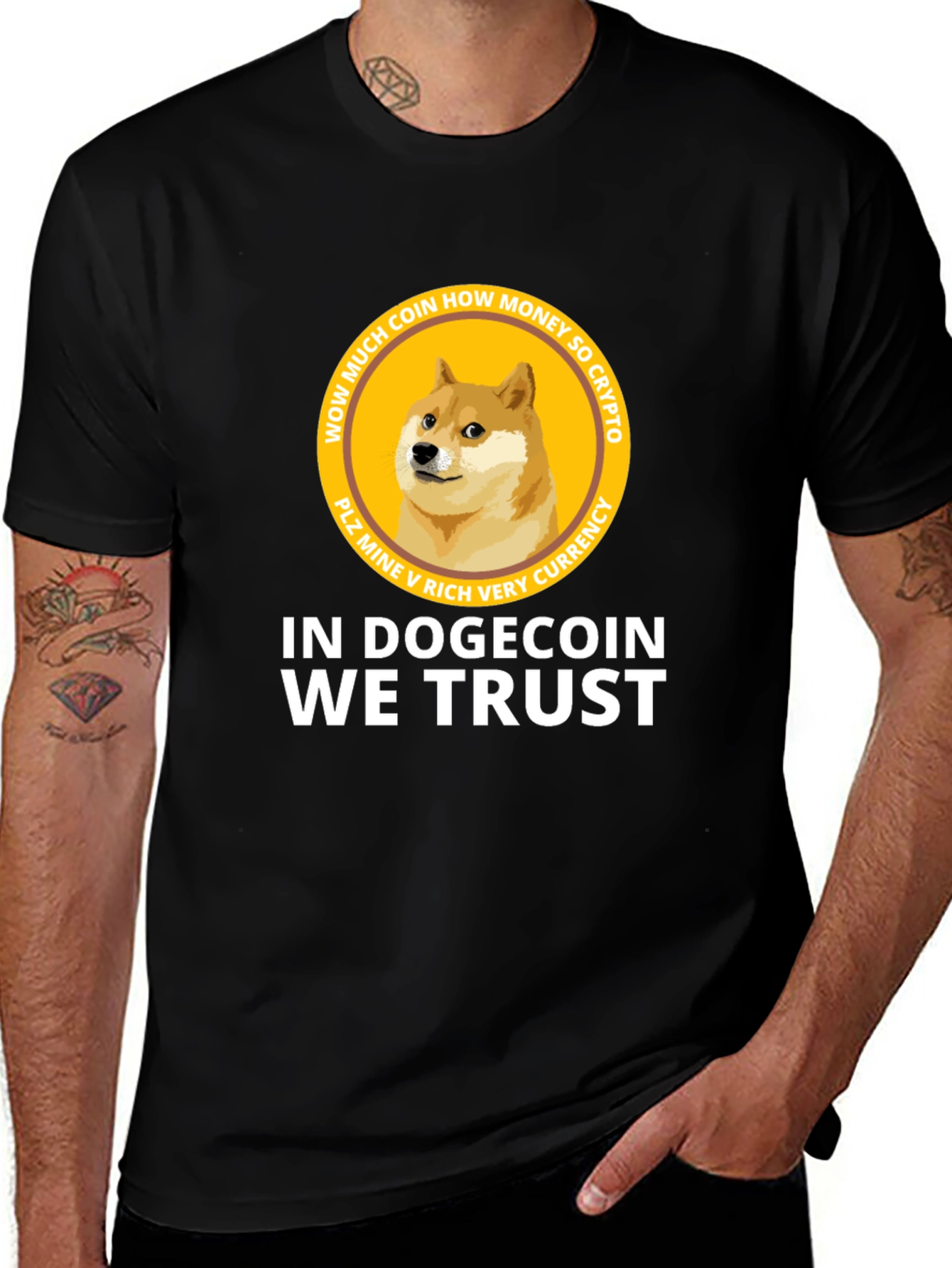 Dogecoin Crypto T-Shirt - In Dogecoin We Trust