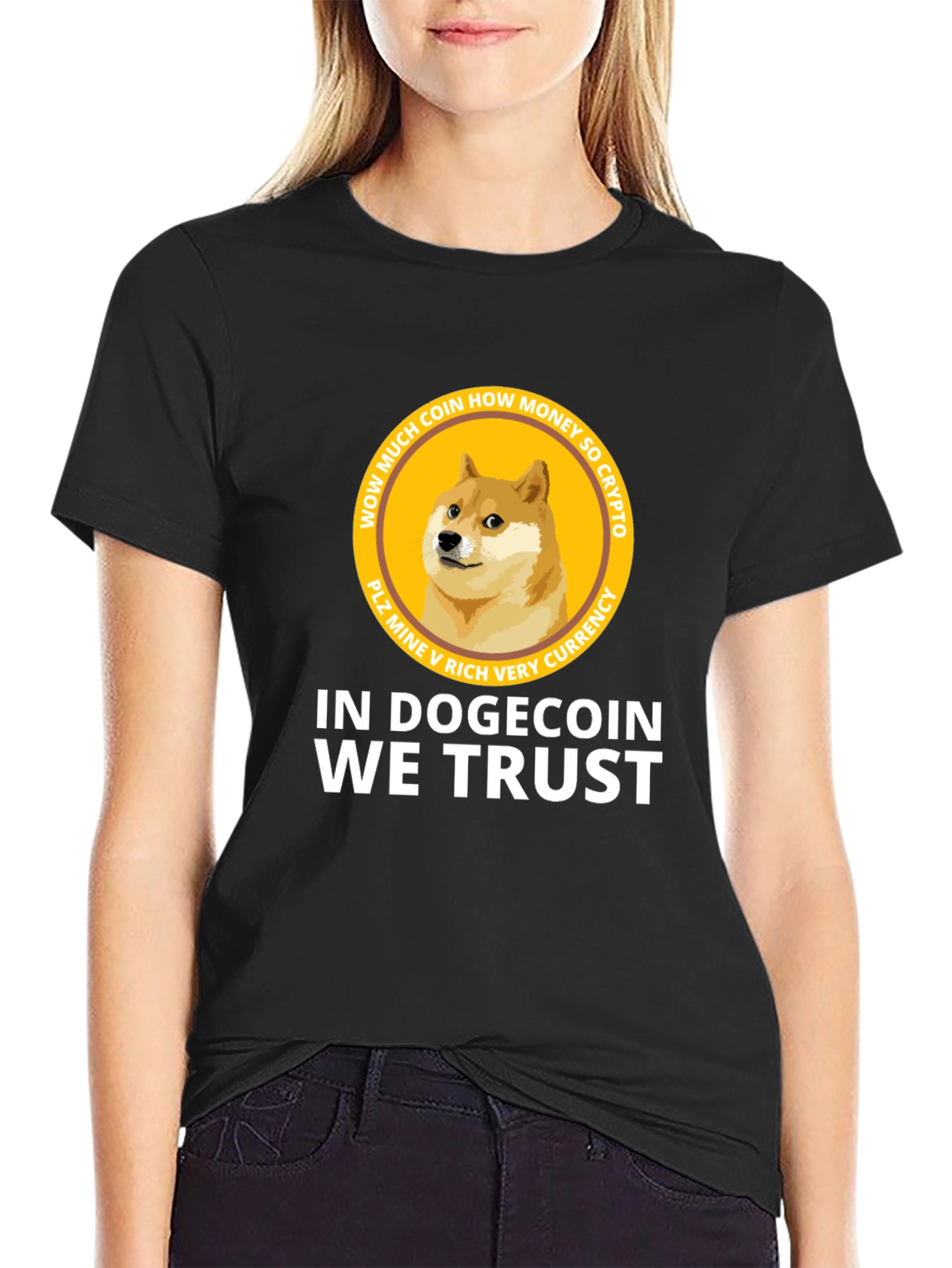 Dogecoin Crypto T-Shirt - In Dogecoin We Trust