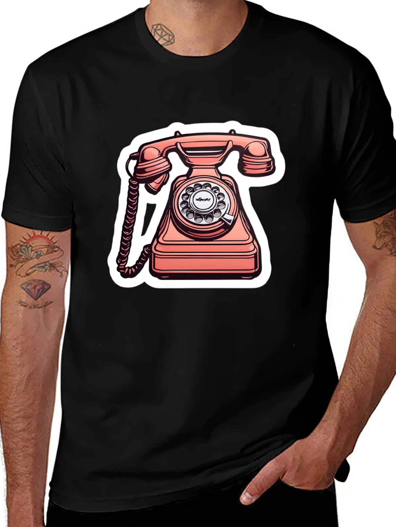 Retro Rotary Phone Graphic Tee