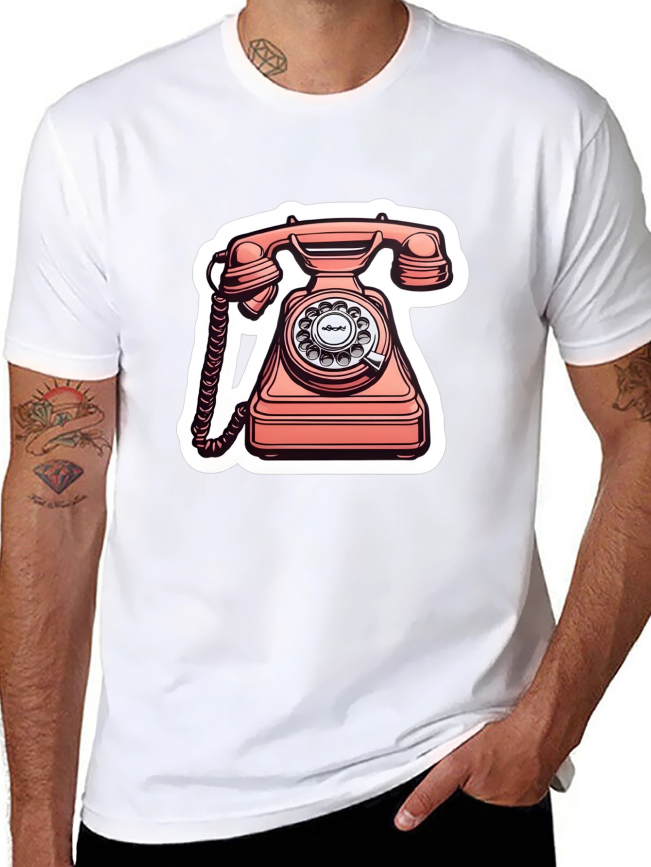 Retro Rotary Phone Graphic Tee