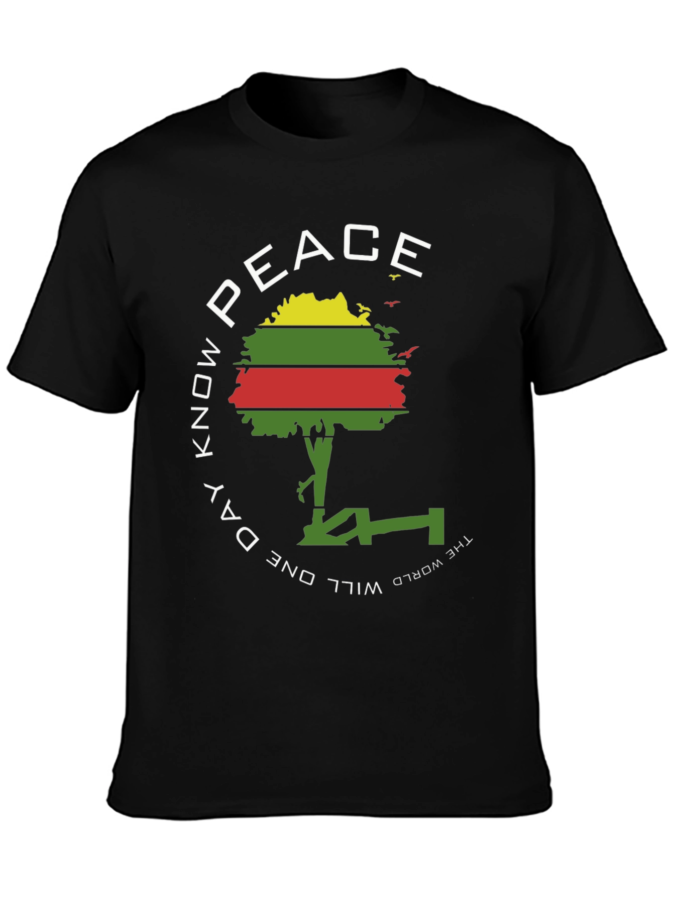 Peace Tree Black Graphic Tee