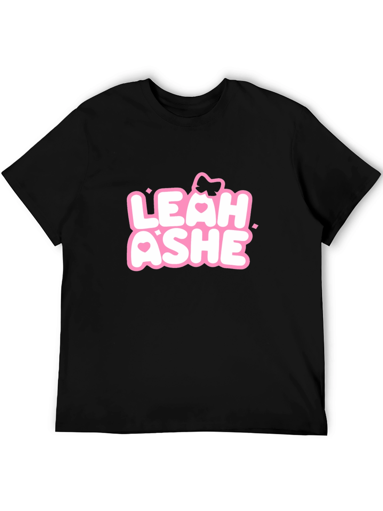 Leah Ashe Graphic Tee - Black Cotton Blend