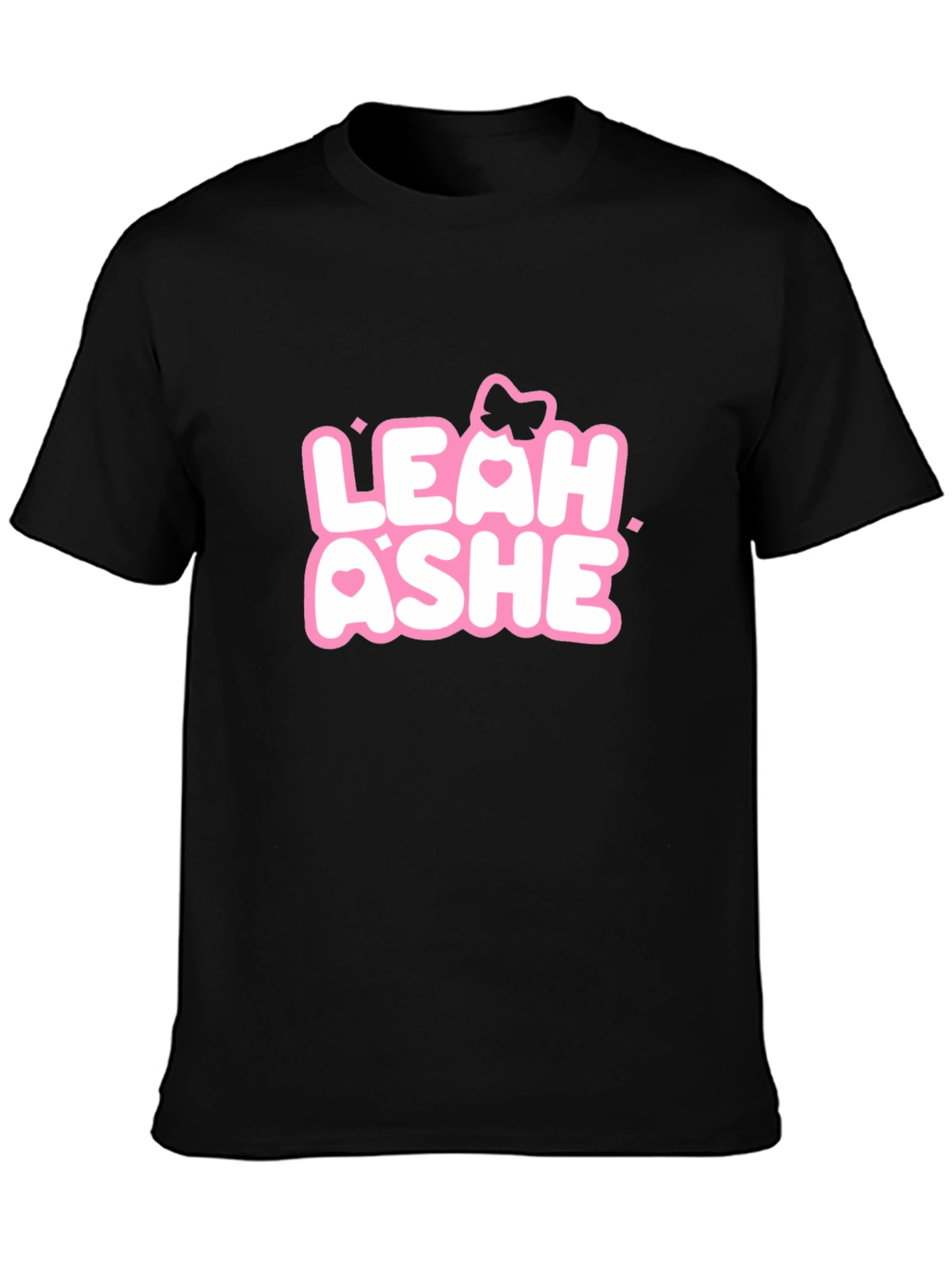 Leah Ashe Graphic Tee - Black Cotton Blend