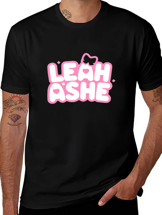 Leah Ashe Graphic Tee - Black Cotton Blend