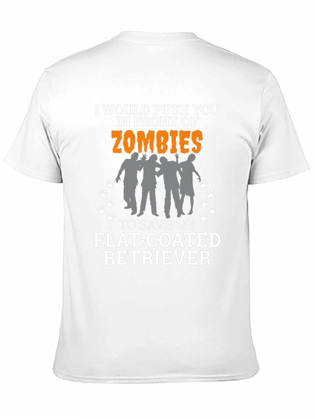 Zombie Flat-Coated Retriever Mens T-Shirt