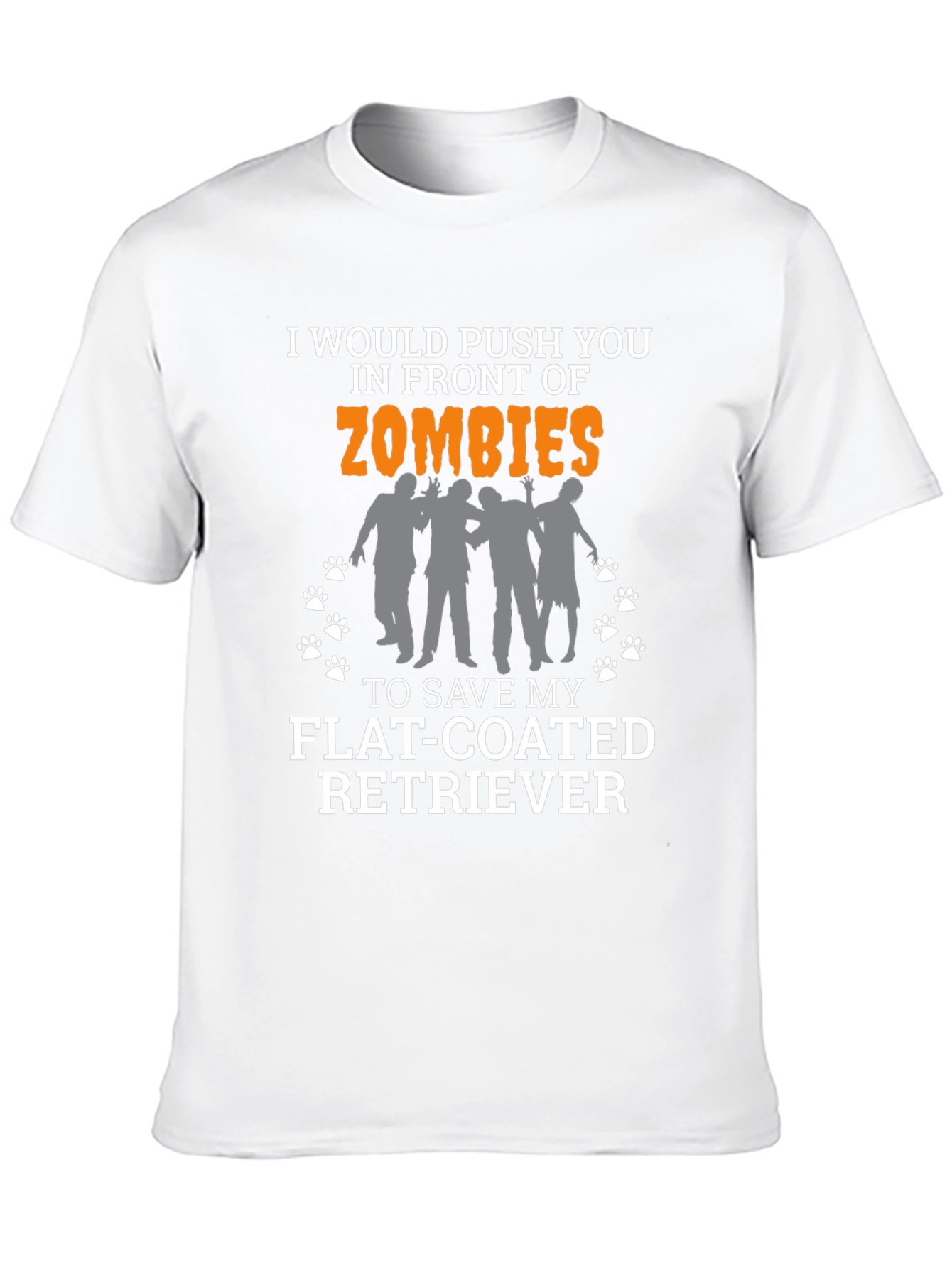 Zombie Flat-Coated Retriever Mens T-Shirt