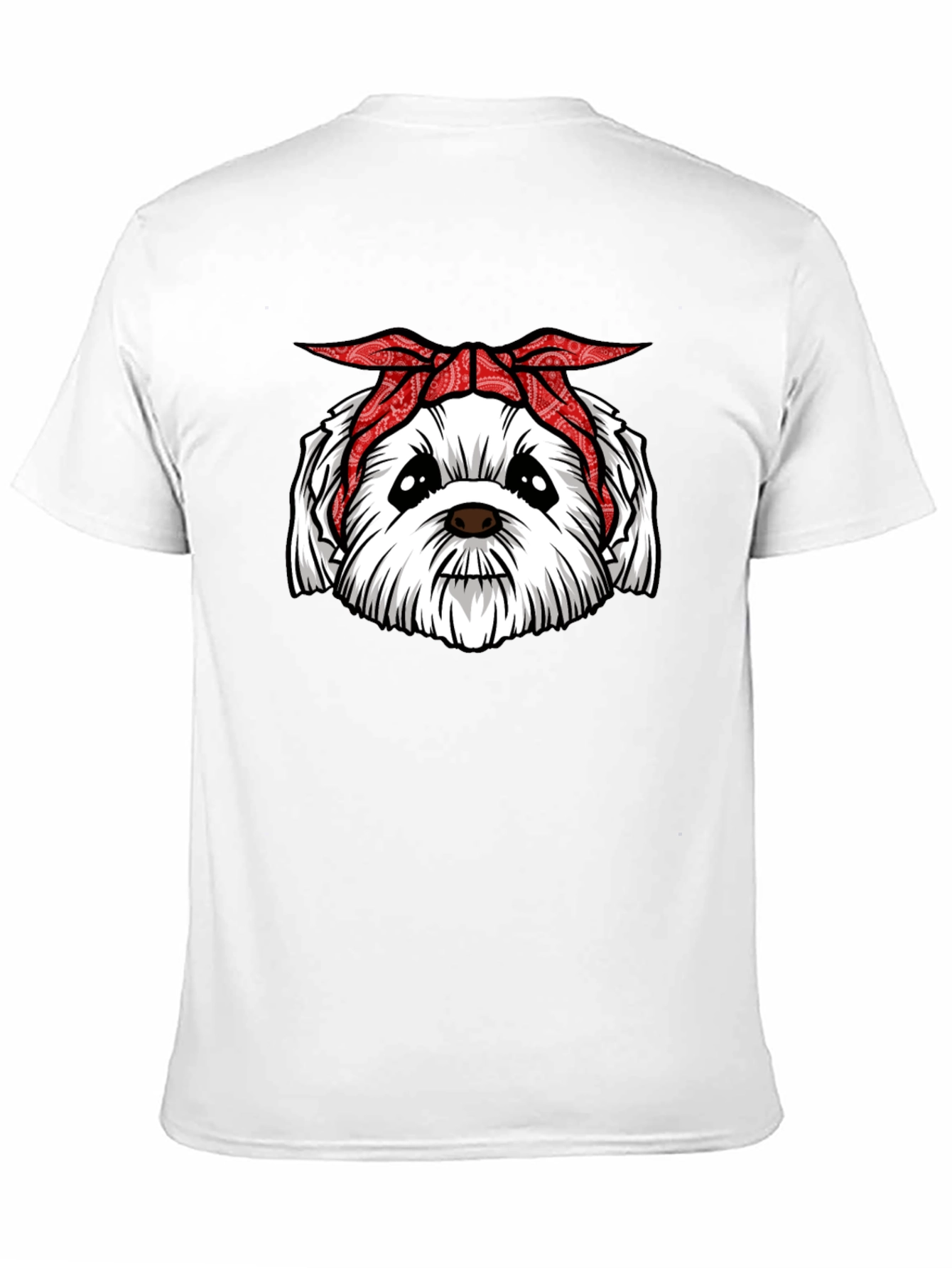 Bandana Dog Graphic T-Shirt - Cool Canine Tee