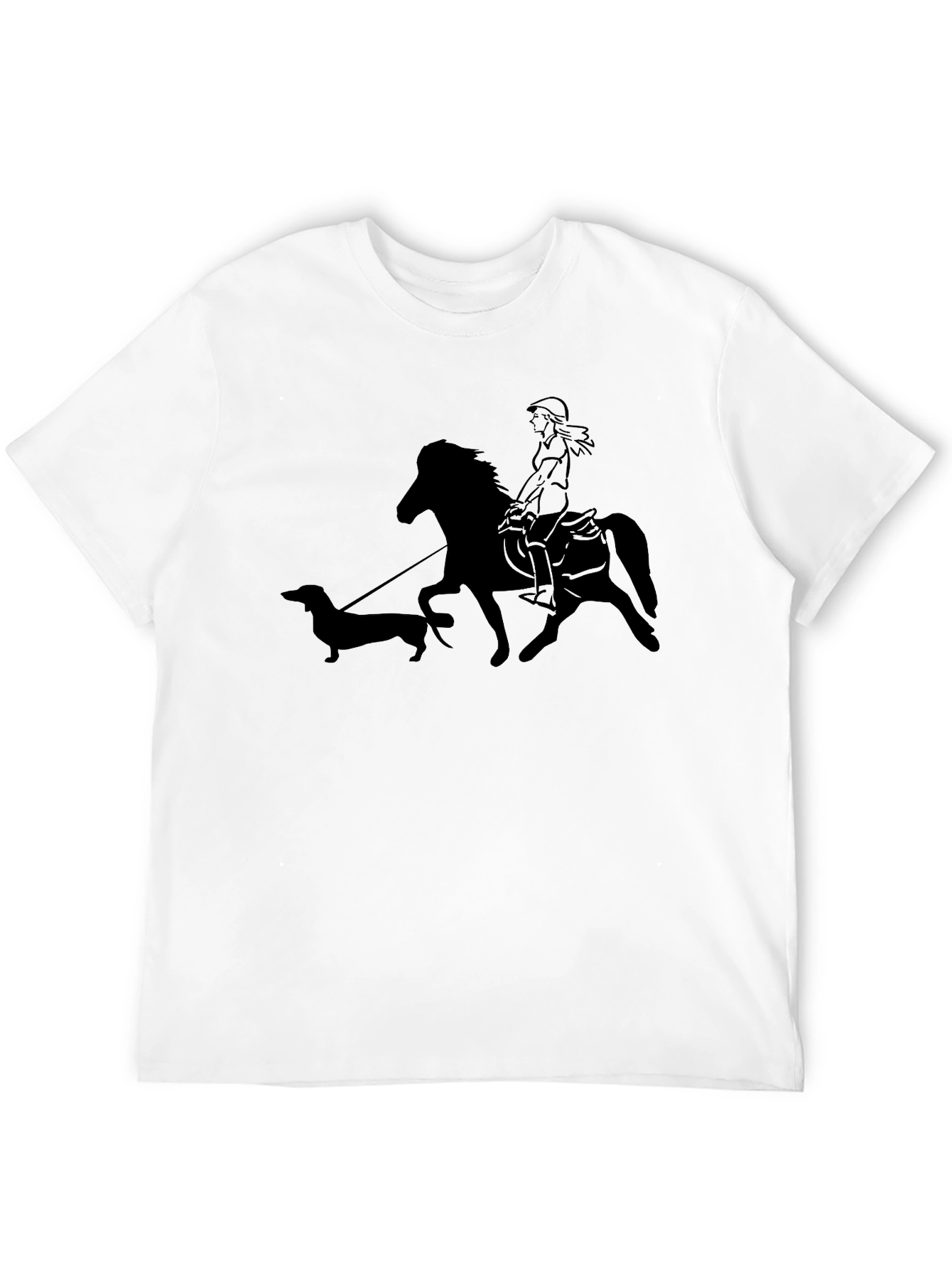 Horse Riding Dachshund Lover T-Shirt
