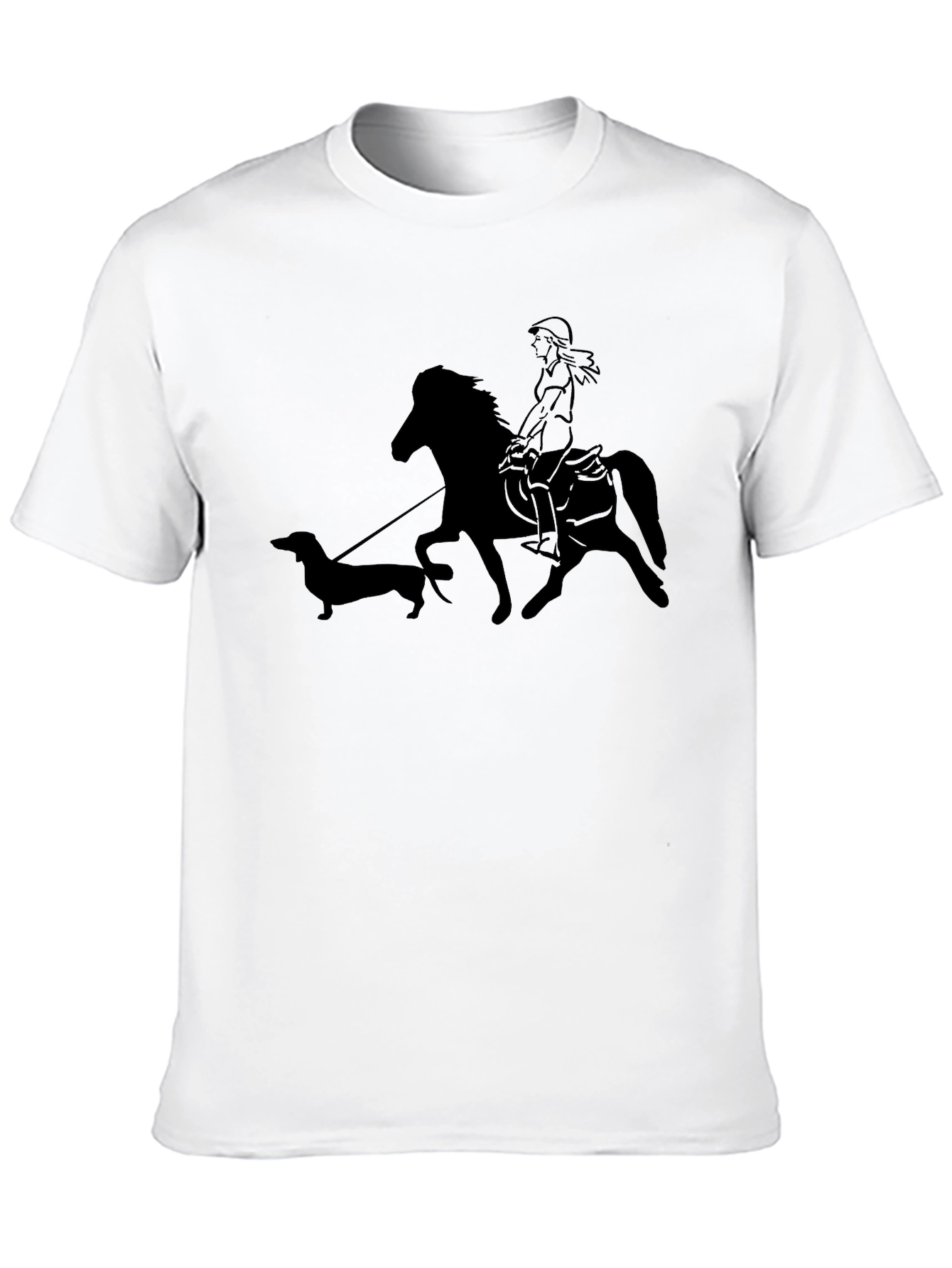 Horse Riding Dachshund Lover T-Shirt