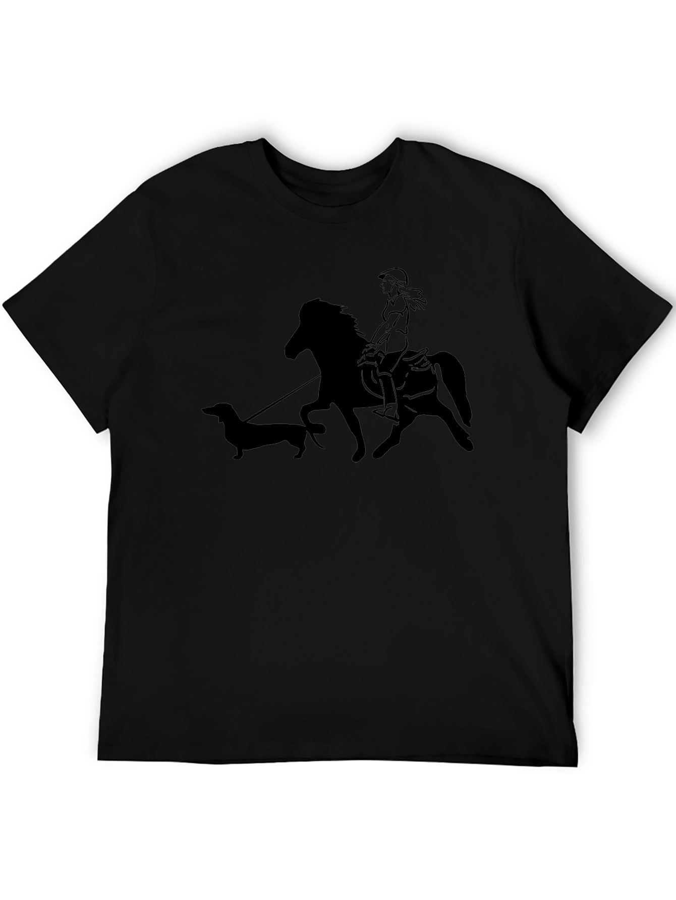 Horse Riding Dachshund Lover T-Shirt