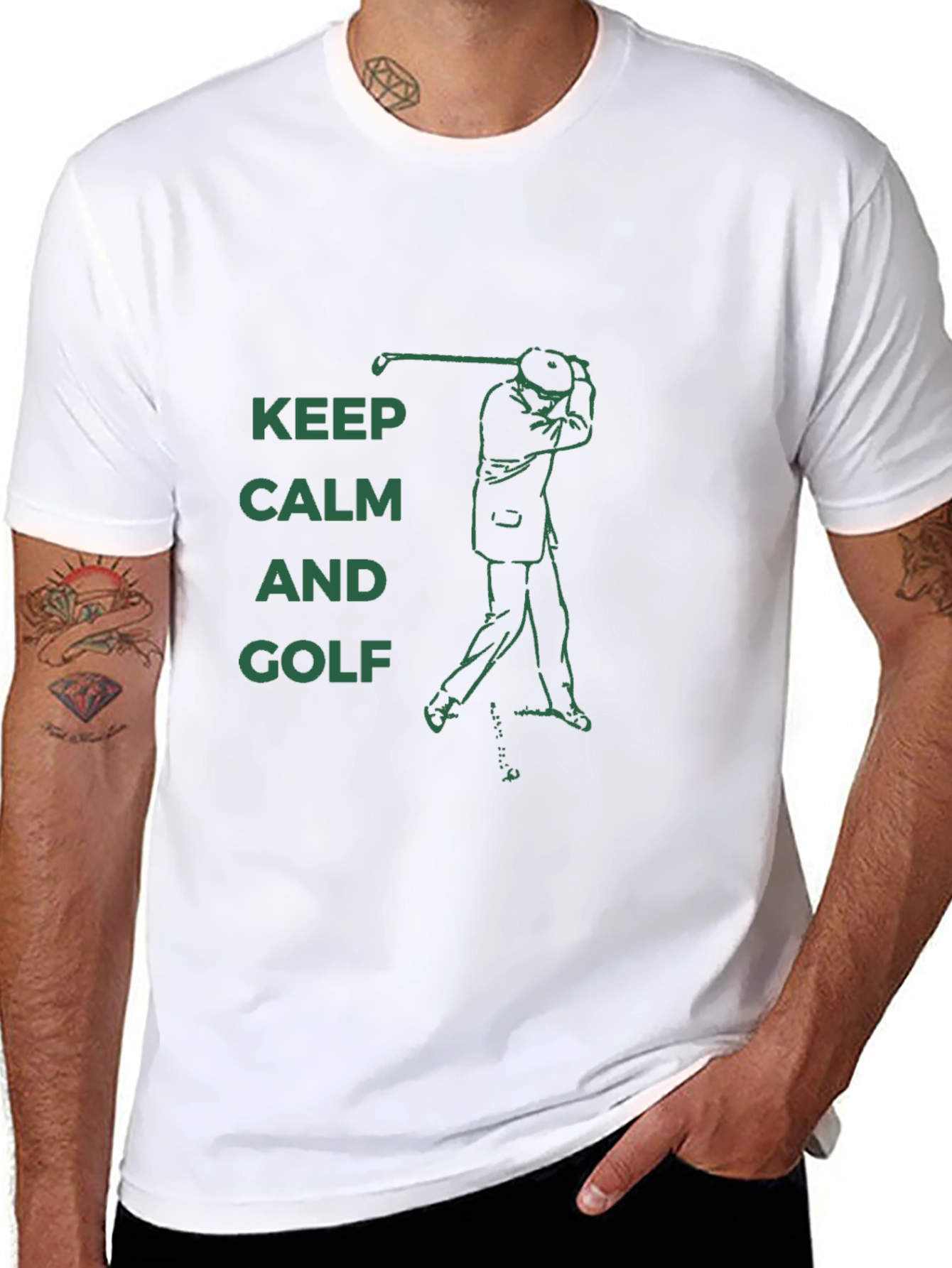 Keep Calm and Golf T-Shirt - Golfer Tee