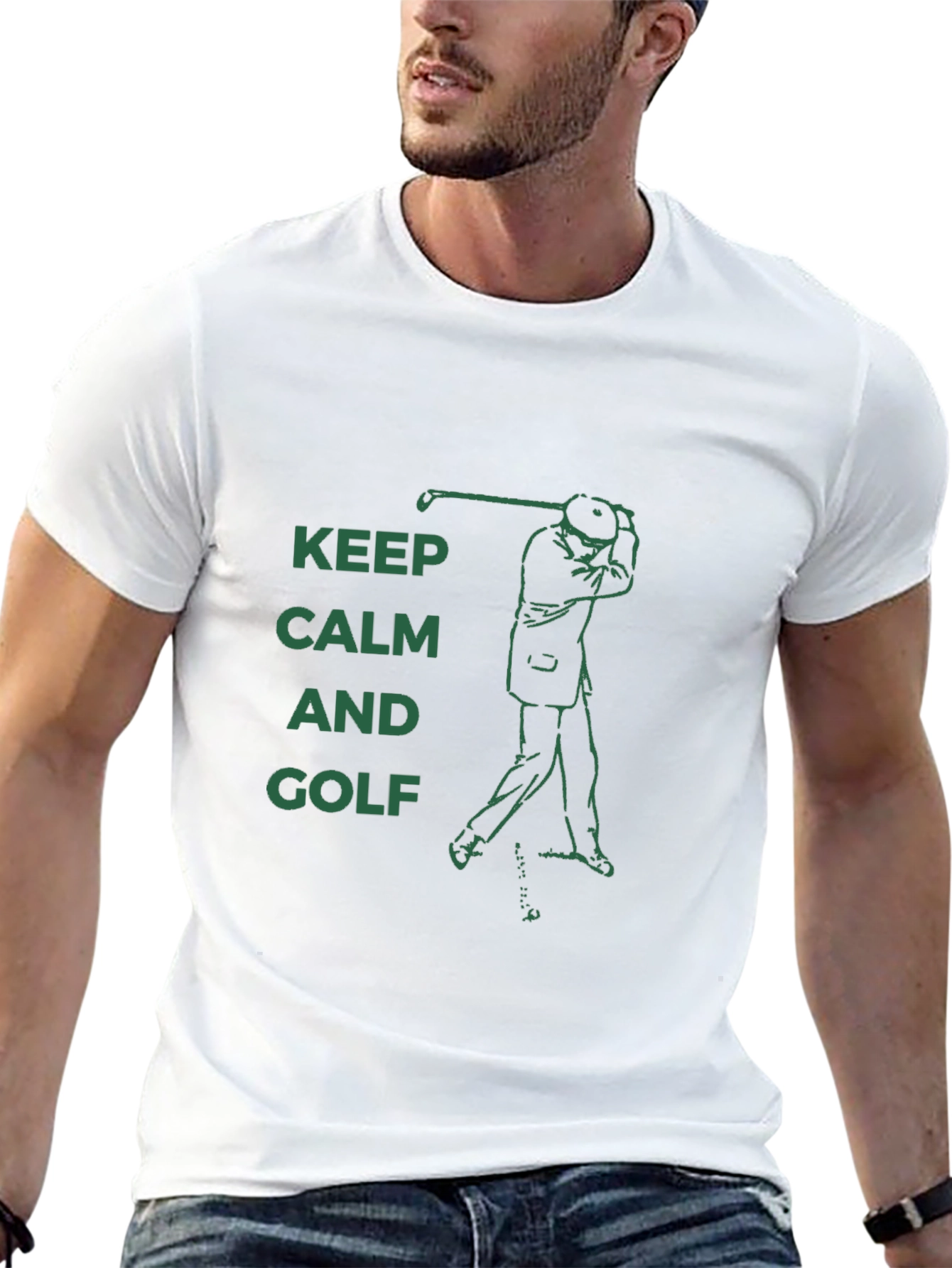 Keep Calm and Golf T-Shirt - Golfer Tee