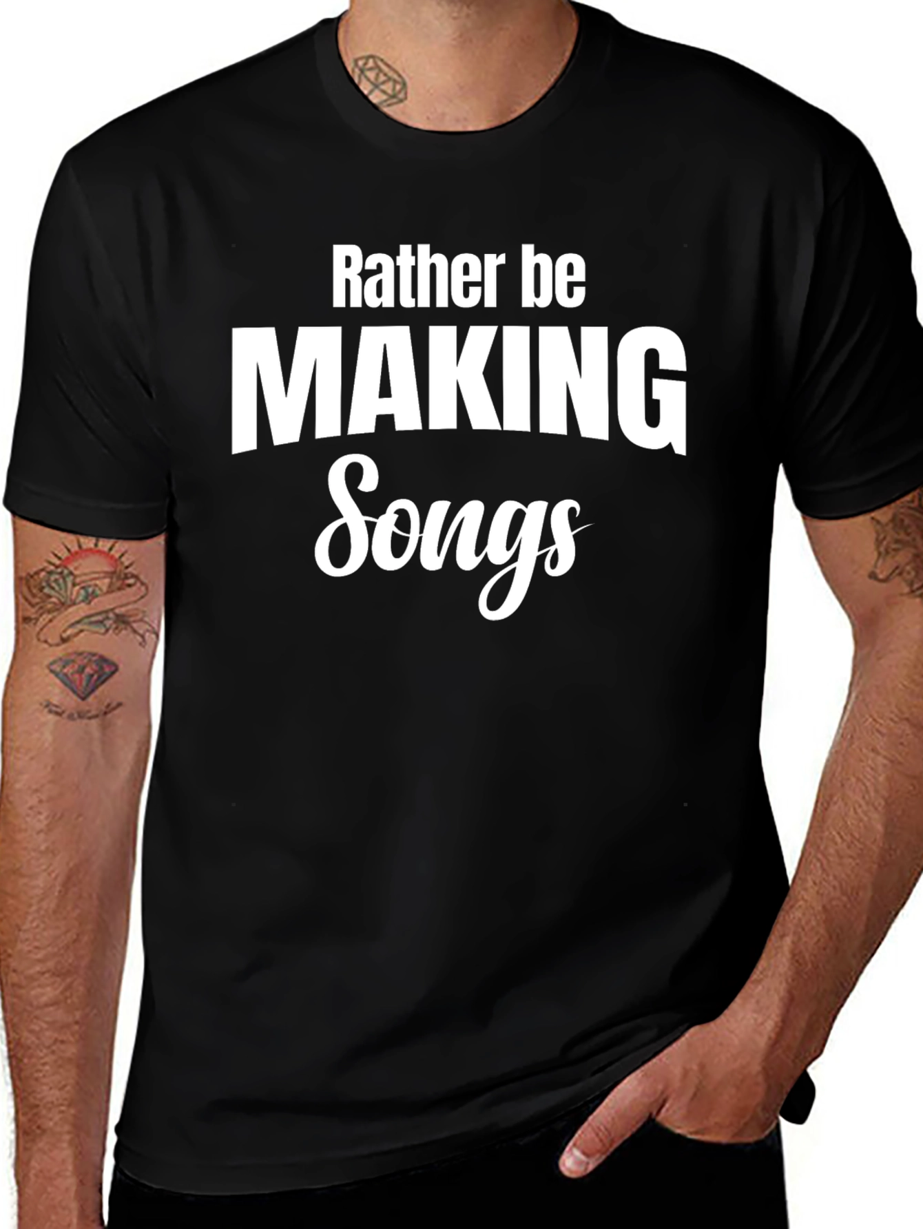 Rather Be Making Songs Black T-Shirt