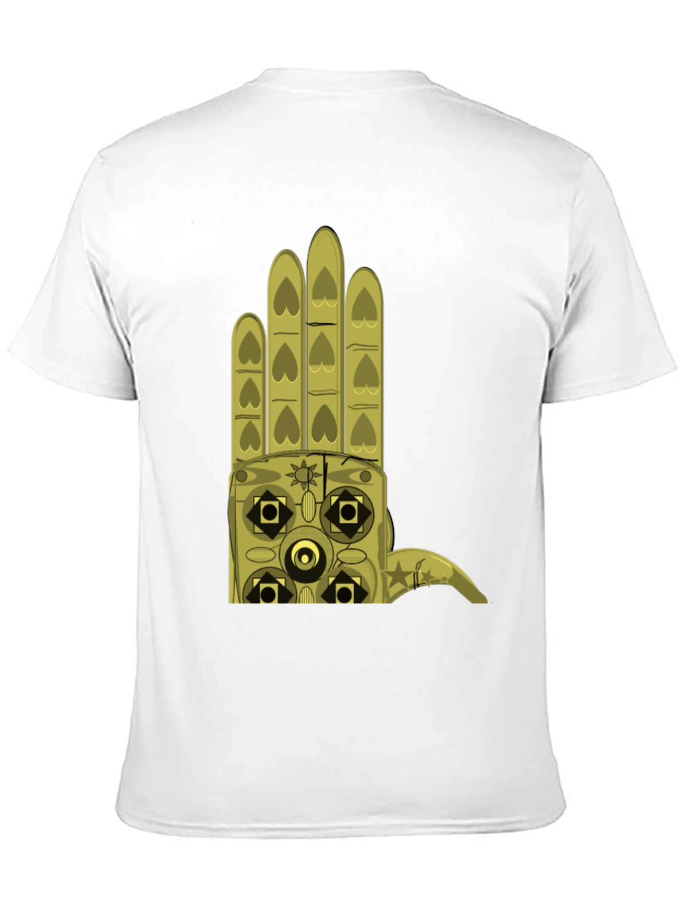 Graphic Hand Print Black T-Shirt