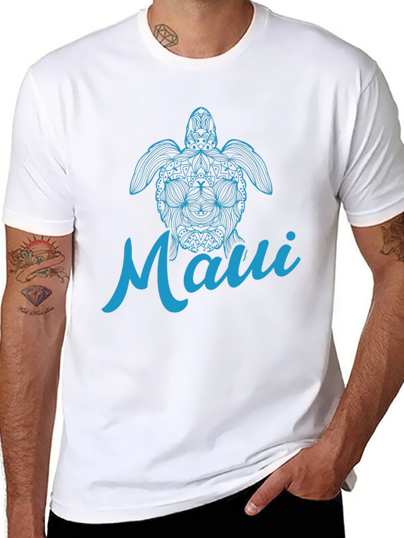 Maui Turtle Graphic Tee - Island Style Shirt