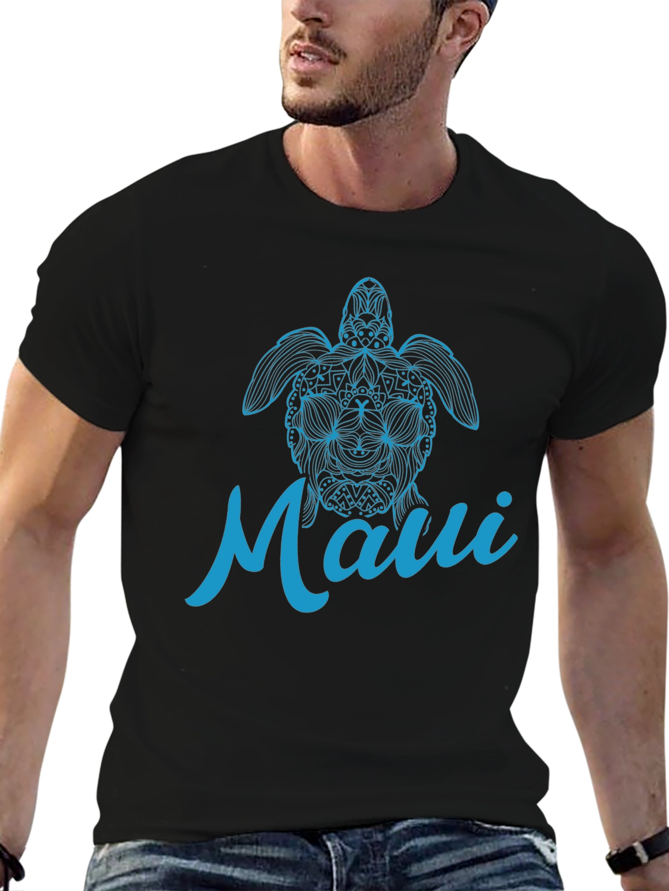 Maui Turtle Graphic Tee - Island Style Shirt