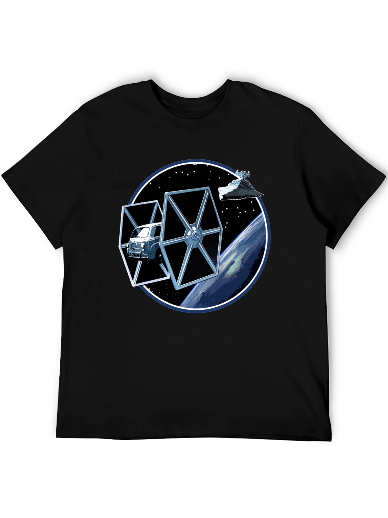 Star Wars Car TIE Fighter Black T-Shirt