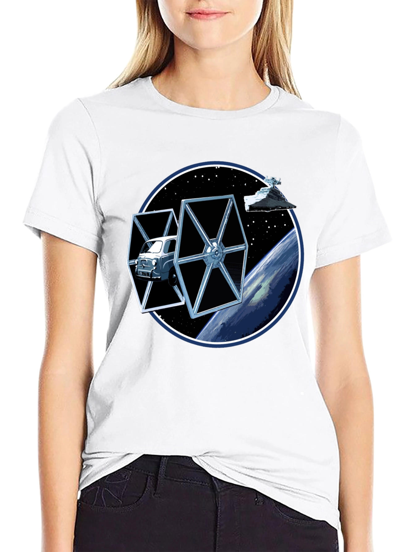 Star Wars Car TIE Fighter Black T-Shirt