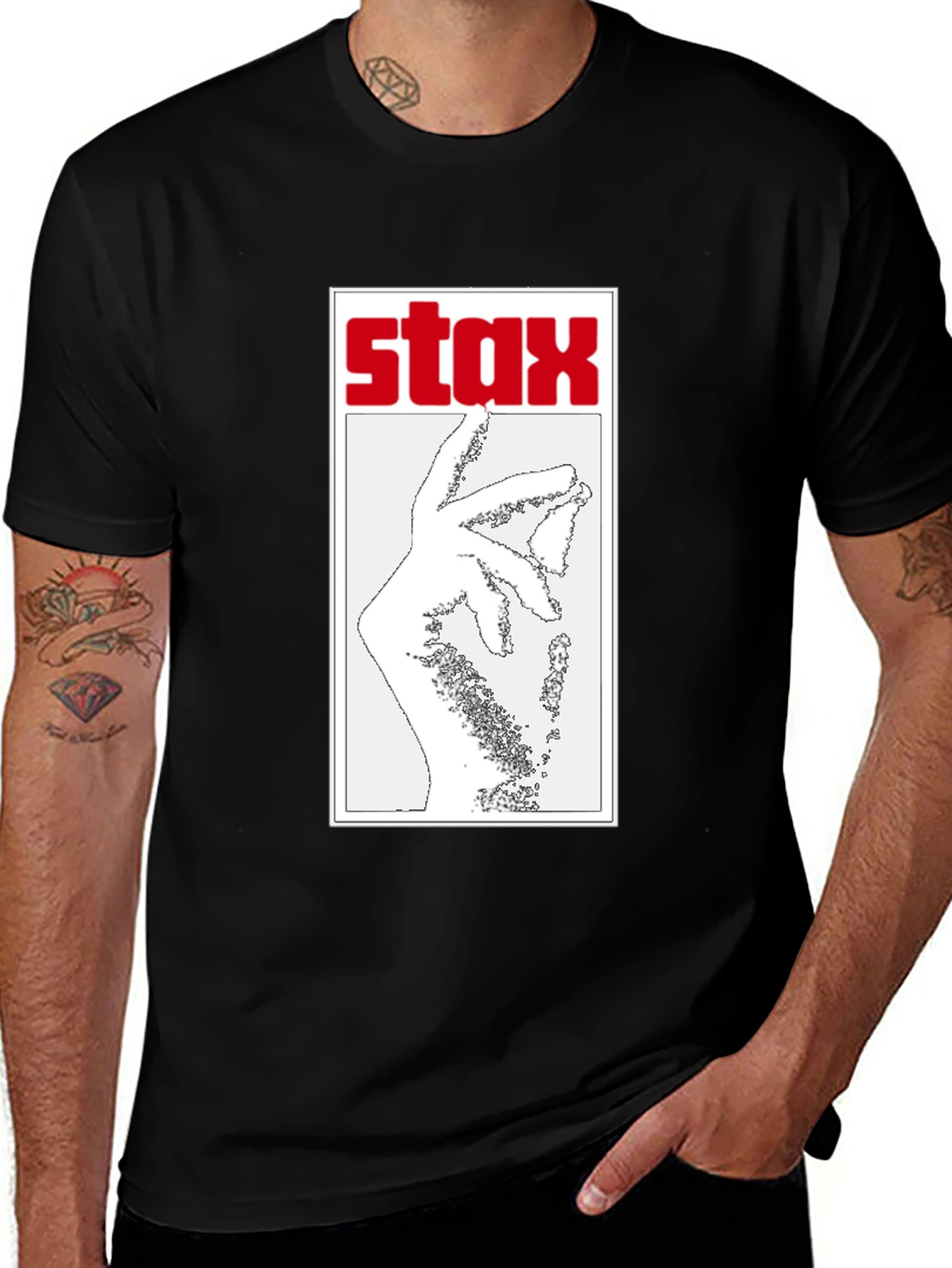 STAX Records Hand Black T-Shirt