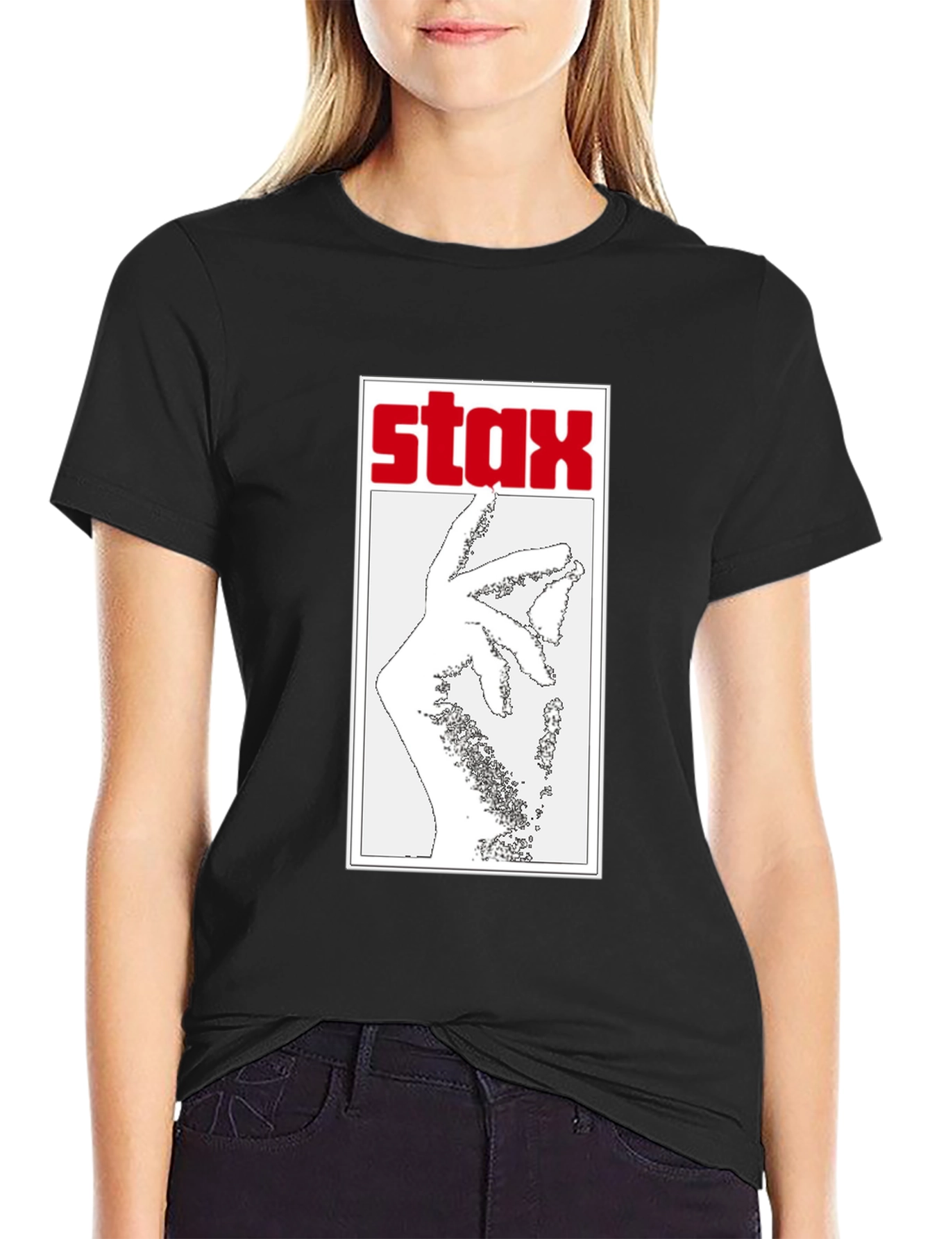STAX Records Hand Black T-Shirt