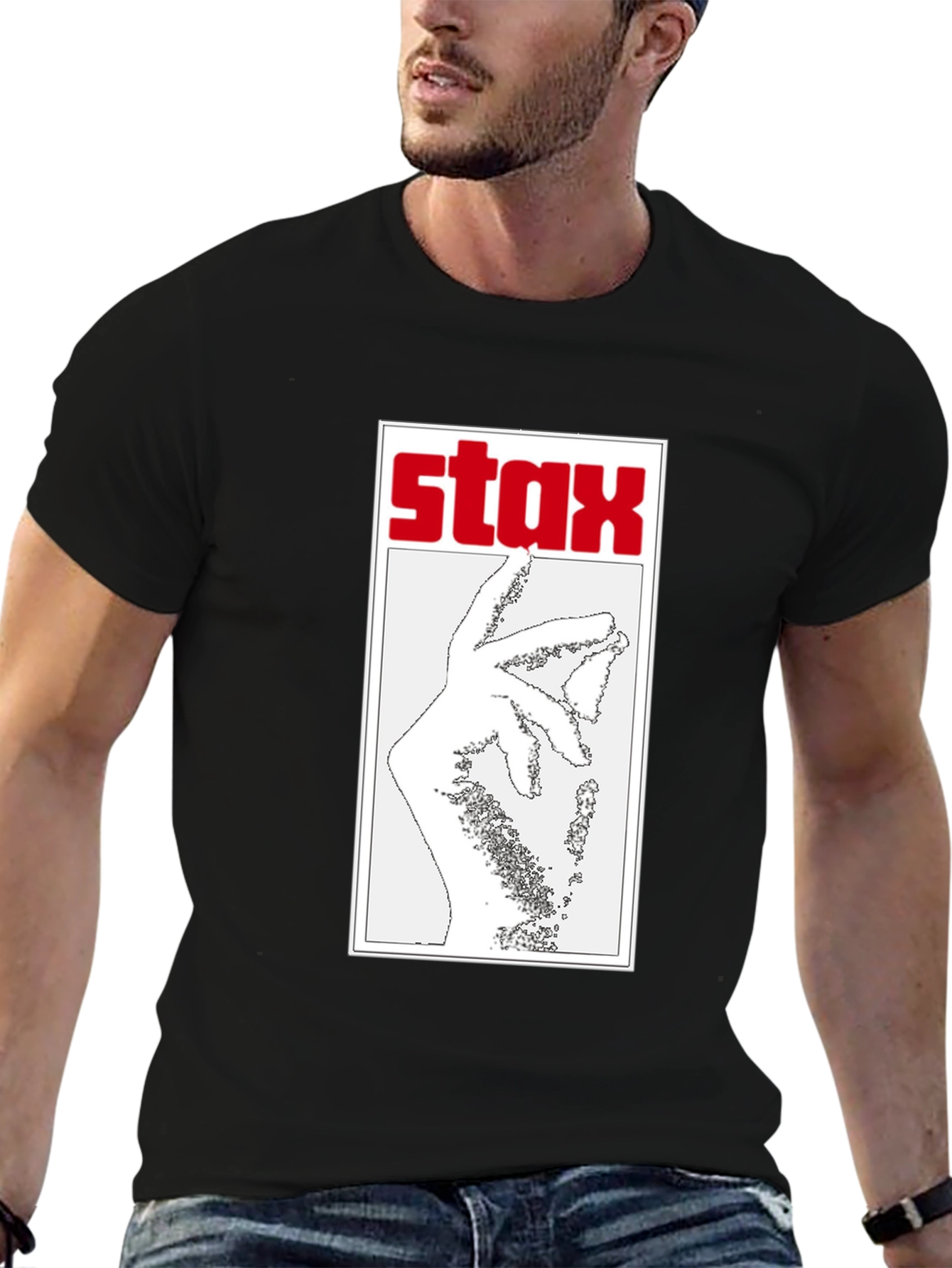 STAX Records Hand Black T-Shirt