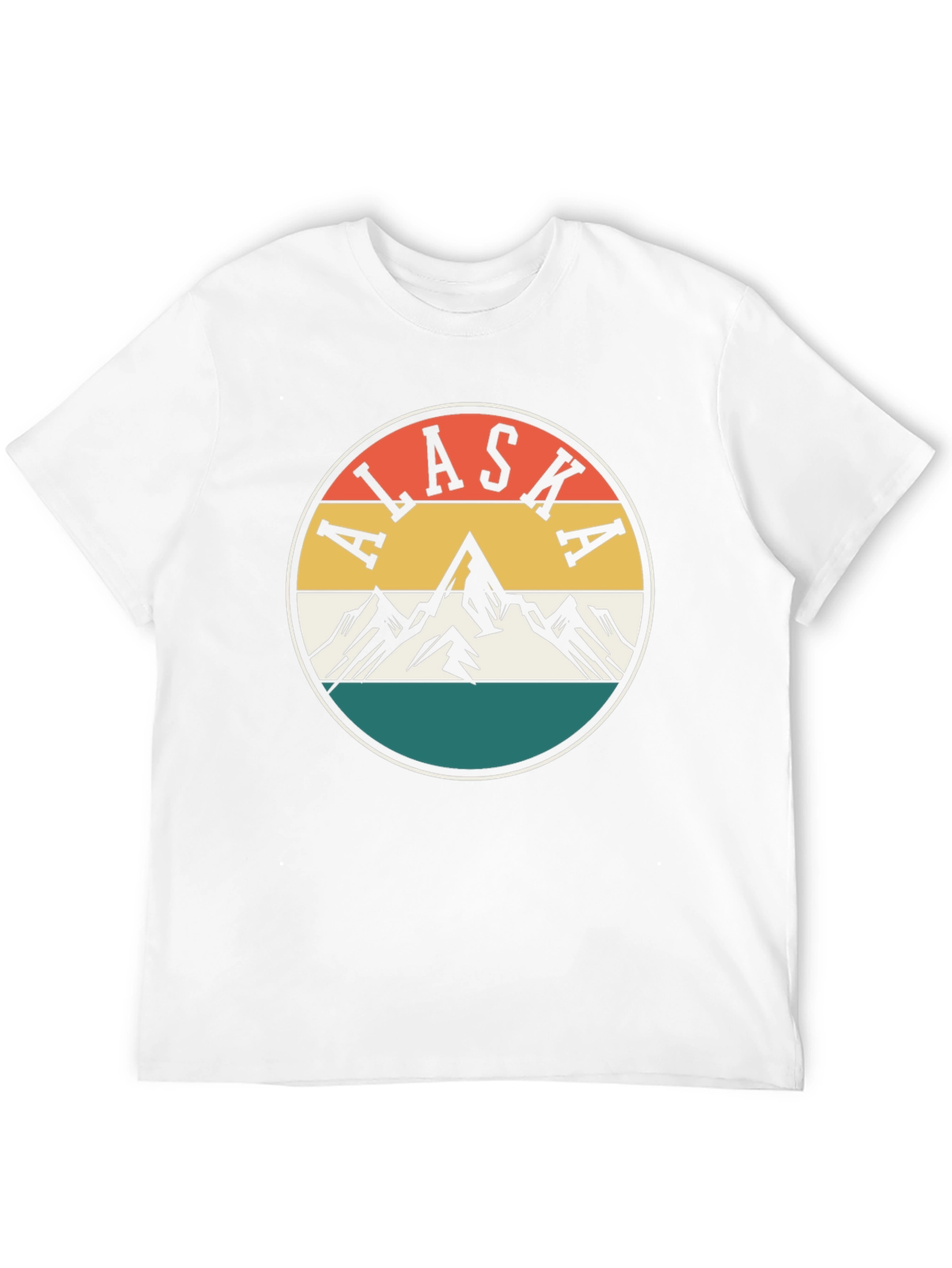 Alaska Mountain Graphic Tee - Retro Style